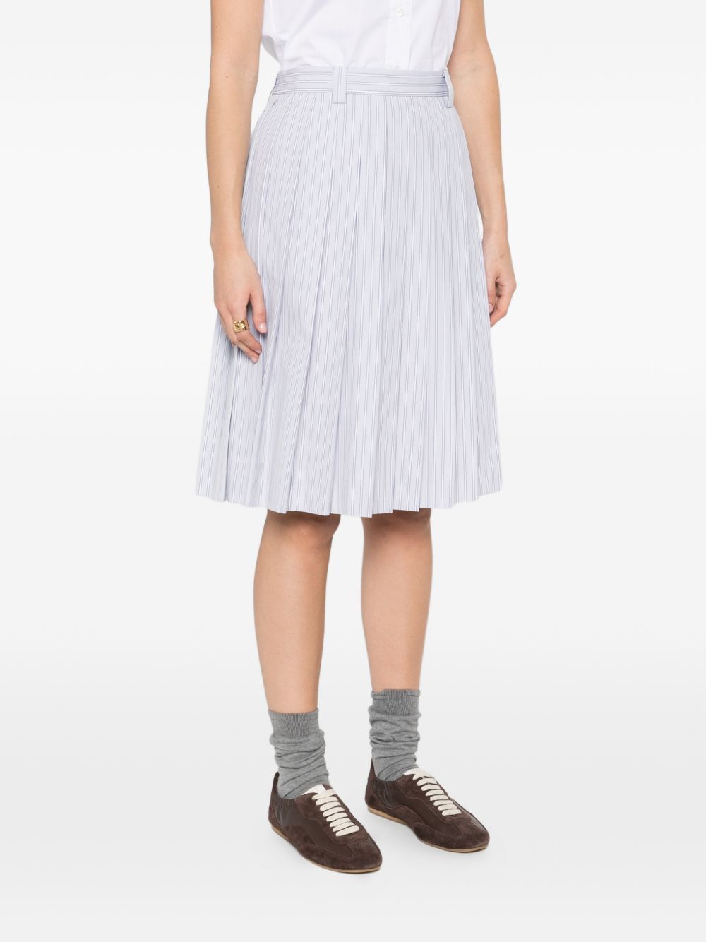 Miu Miu COTTON MIDI SKIRT Size 28" / US 6 / IT 42 - 2 Thumbnail