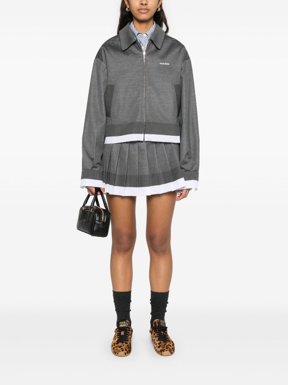 Miu Miu PLEATED MINI SKIRT Size 27" / US 4 / IT 40 - 4 Thumbnail