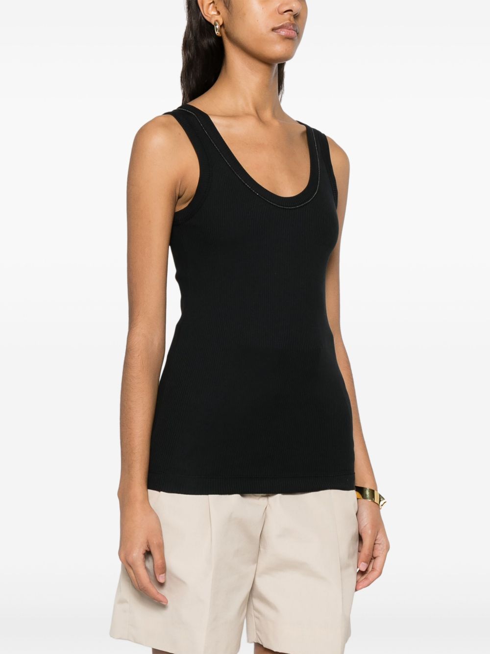 Brunello Cucinelli COTTON TANK TOP Size XL / US 12-14 / IT 48-50 - 5 Thumbnail