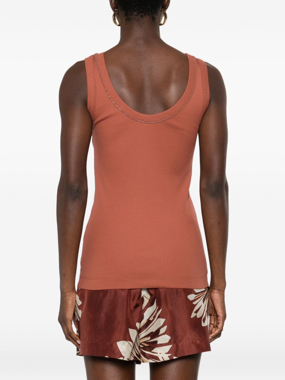 Brunello Cucinelli COTTON TANK TOP Size S / US 4 / IT 40 - 3 Thumbnail
