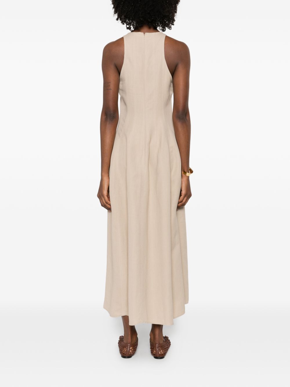 Brunello Cucinelli LINEN BLEND LONG DRESS Size M / US 6-8 / IT 42-44 - 4 Thumbnail