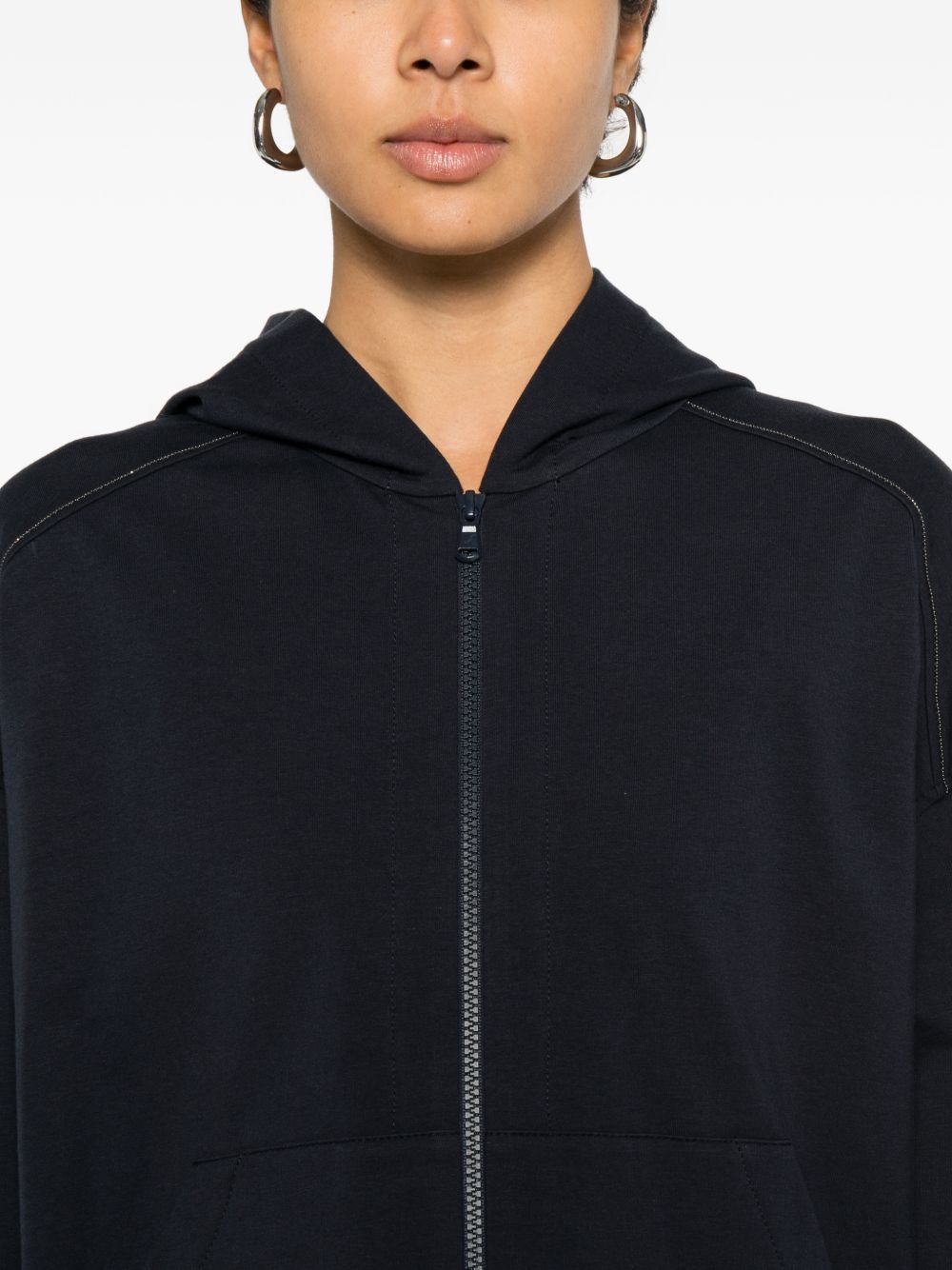 Brunello Cucinelli COTTON HOODIE Size L / US 10 / IT 46 - 3 Thumbnail