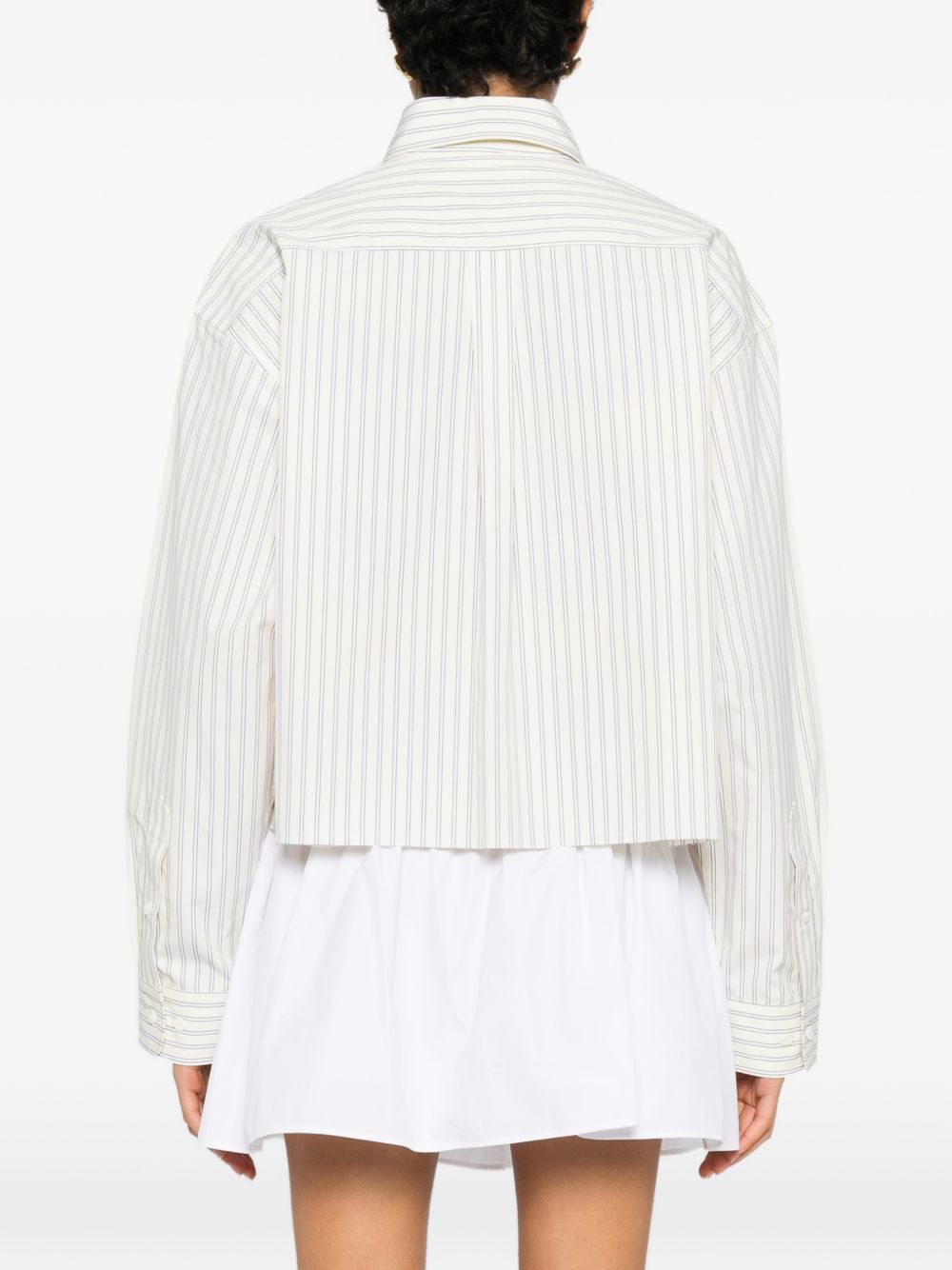 Miu Miu STRIPED COTTON SHIRT Size M / US 6-8 / IT 42-44 - 2 Thumbnail