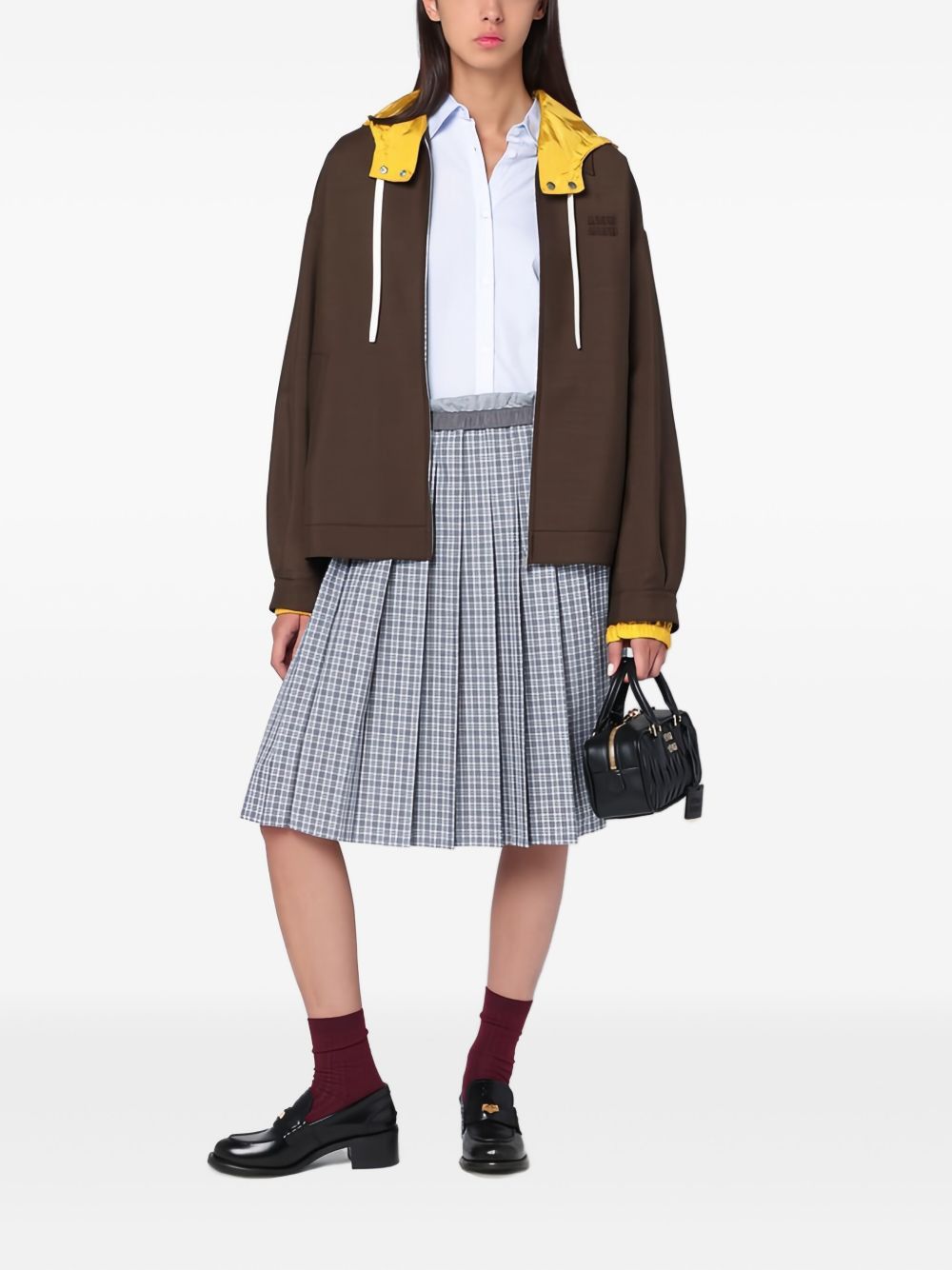 Miu Miu WOOL HOODED JACKET Size S / US 4 / IT 40 - 4 Thumbnail