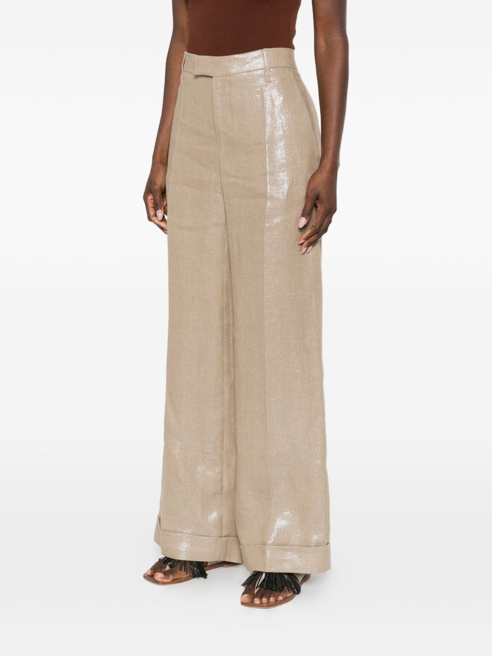 Brunello Cucinelli LINEN TROUSERS Size 27" / US 4 / IT 40 - 2 Thumbnail