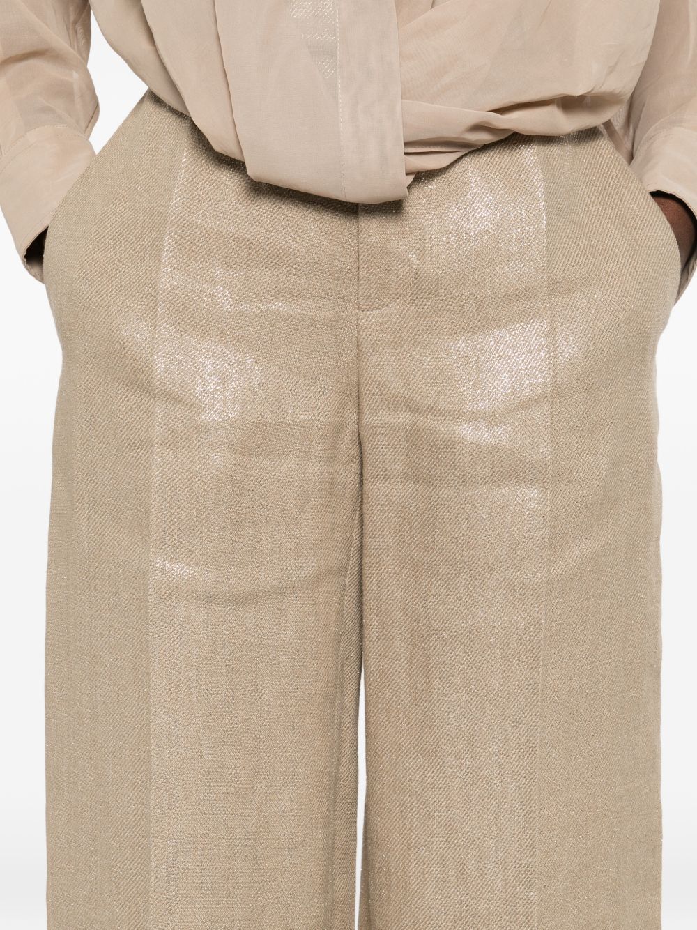 Brunello Cucinelli LINEN TROUSERS Size 27" / US 4 / IT 40 - 3 Thumbnail