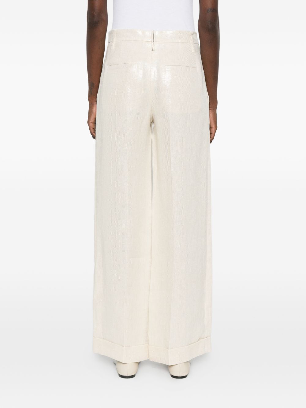 Brunello Cucinelli LINEN TROUSERS Size 27" / US 4 / IT 40 - 2 Thumbnail