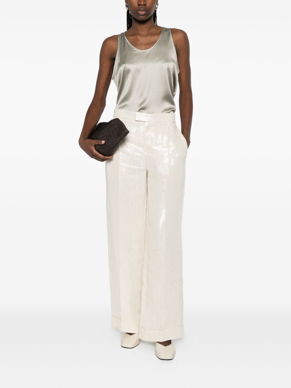 Brunello Cucinelli LINEN TROUSERS Size 28" / US 6 / IT 42 - 5 Thumbnail