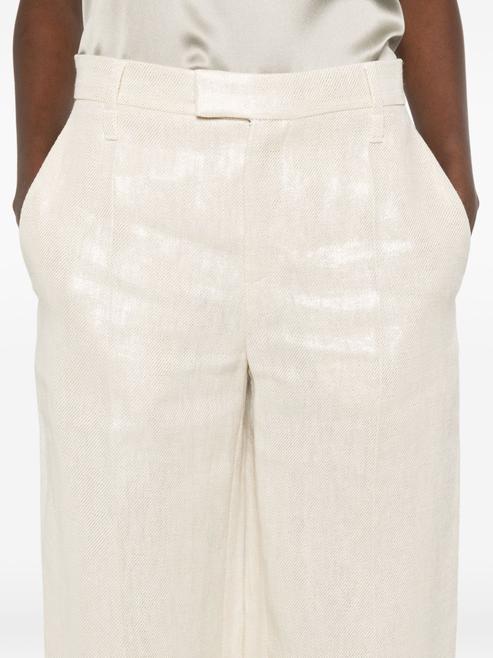 Brunello Cucinelli LINEN TROUSERS Size 28" / US 6 / IT 42 - 3 Thumbnail