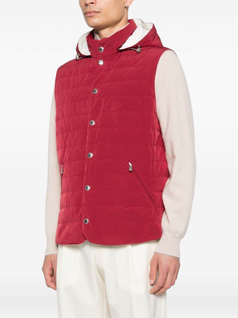Brunello Cucinelli HOODED DOWN VEST Size US M / EU 48-50 / 2 - 5 Thumbnail