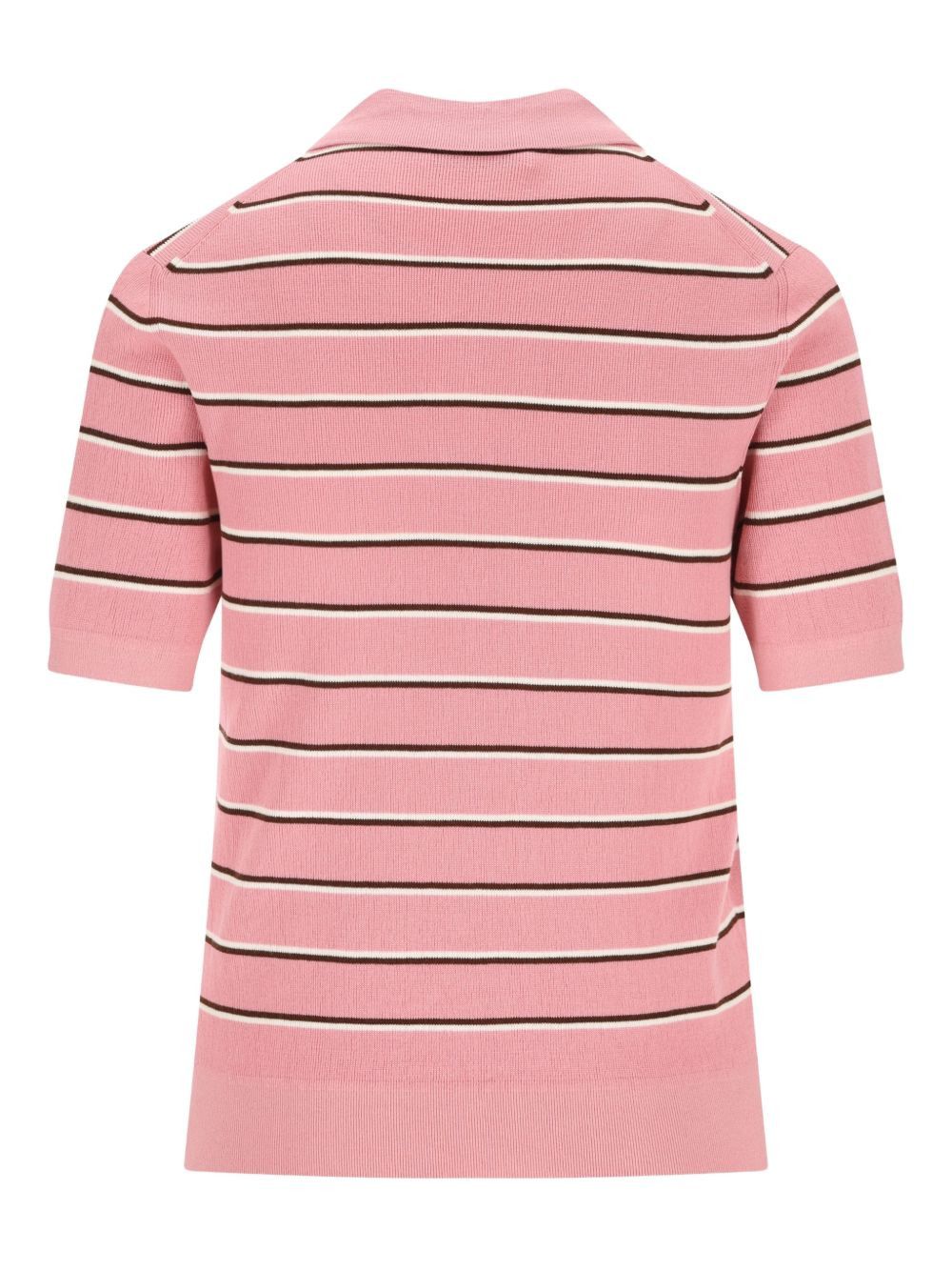 Miu Miu STRIPED COTTON POLO SHIRT Size M / US 6-8 / IT 42-44 - 2 Thumbnail