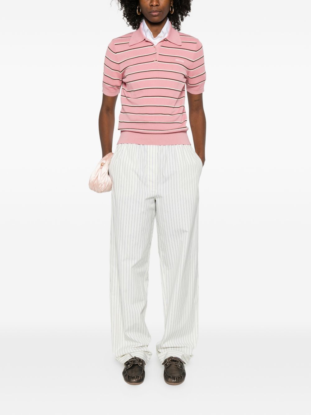 Miu Miu COTTON PAJAMA TROUSERS Size 26" / US 2 / IT 38 - 5 Thumbnail
