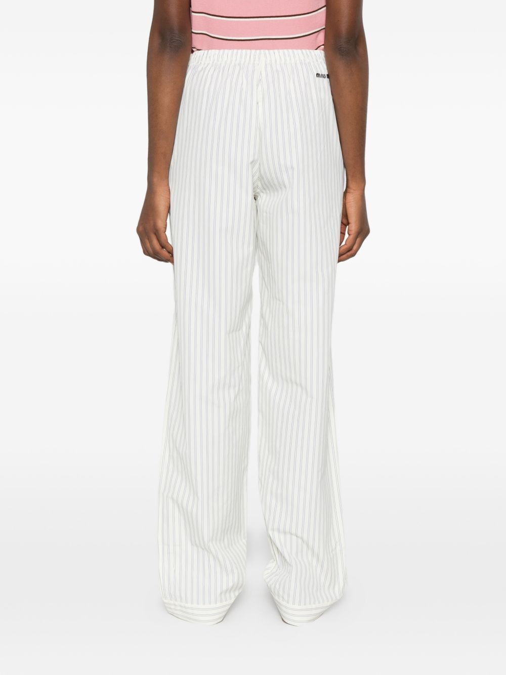 Miu Miu COTTON PAJAMA TROUSERS Size 27" / US 4 / IT 40 - 2 Thumbnail