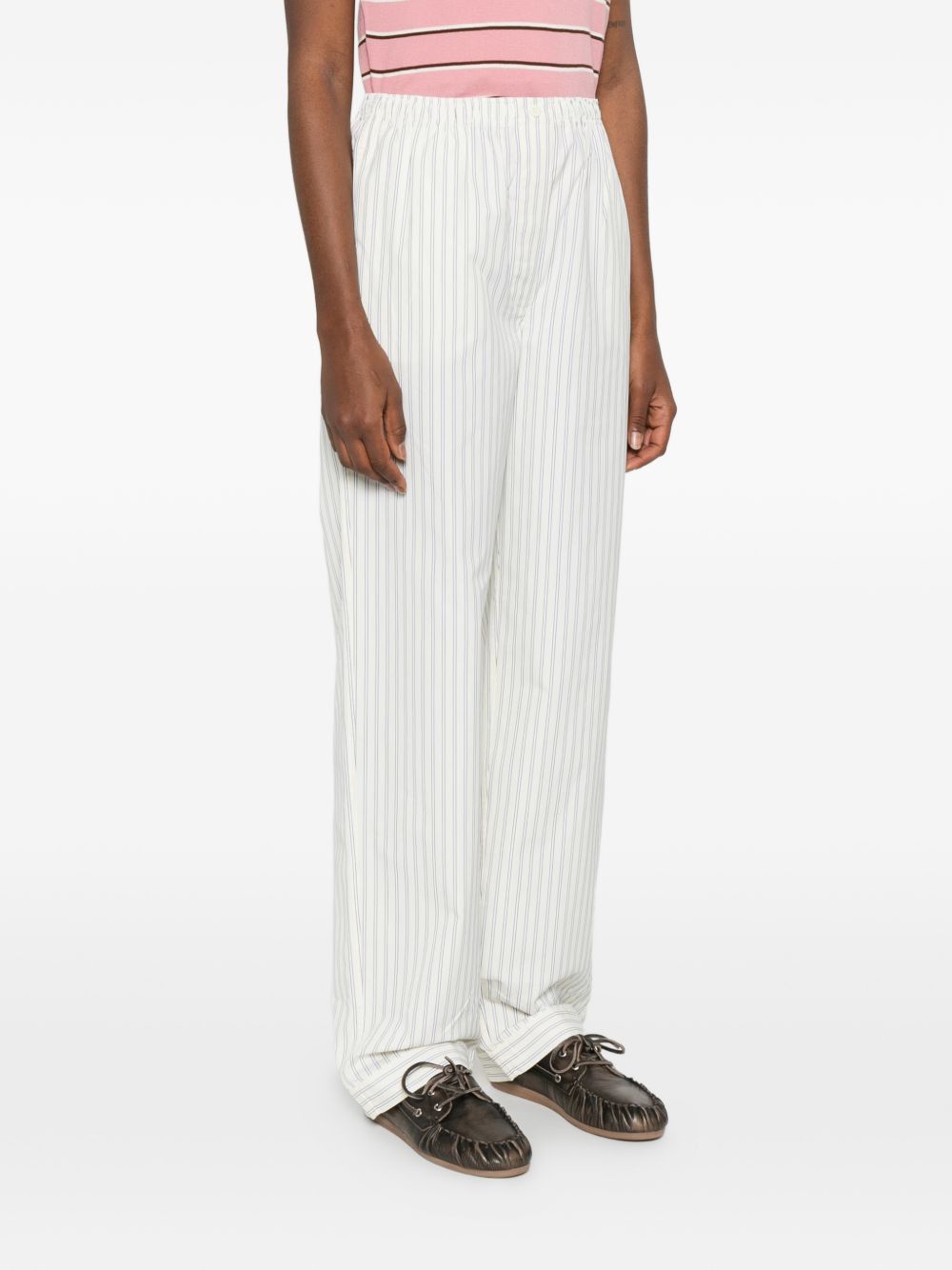 Miu Miu COTTON PAJAMA TROUSERS Size 27" / US 4 / IT 40 - 4 Thumbnail