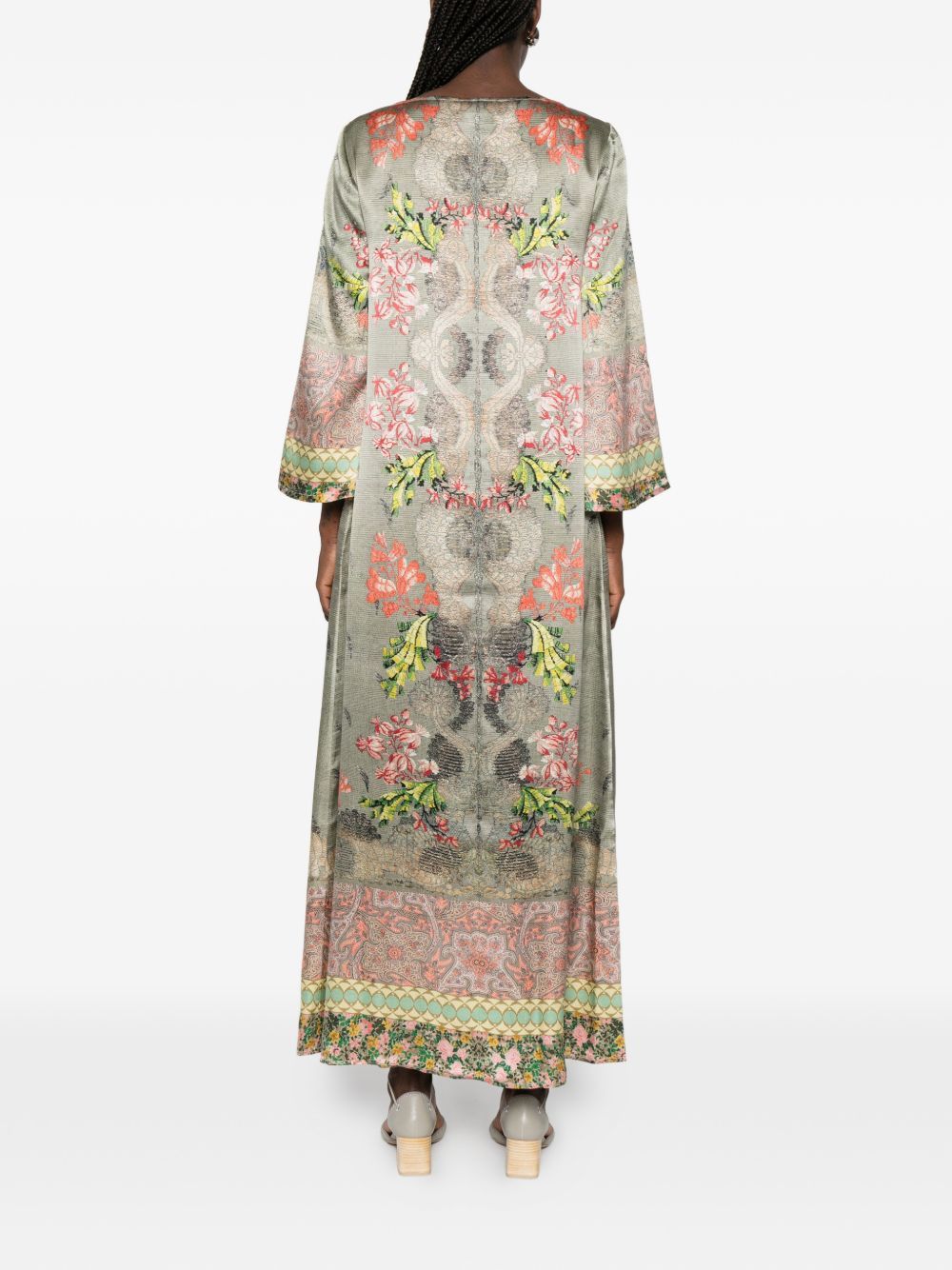 Pierre-Louis Mascia PRINTED SILK DRESS Size S / US 4 / IT 40 - 3 Thumbnail
