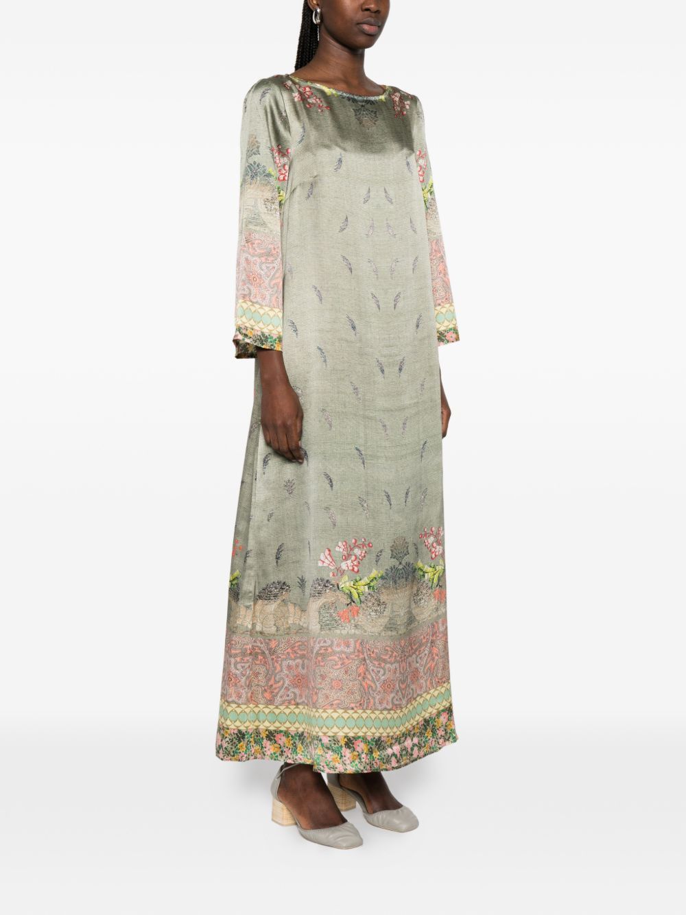 Pierre-Louis Mascia PRINTED SILK DRESS Size S / US 4 / IT 40 - 5 Thumbnail