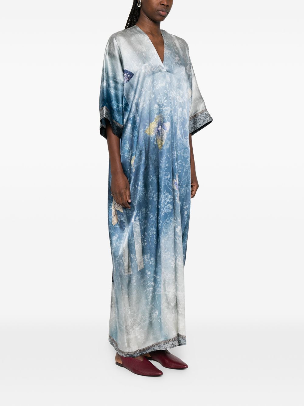 Pierre-Louis Mascia PRINTED SILK DRESS Size M / US 6-8 / IT 42-44 - 4 Thumbnail
