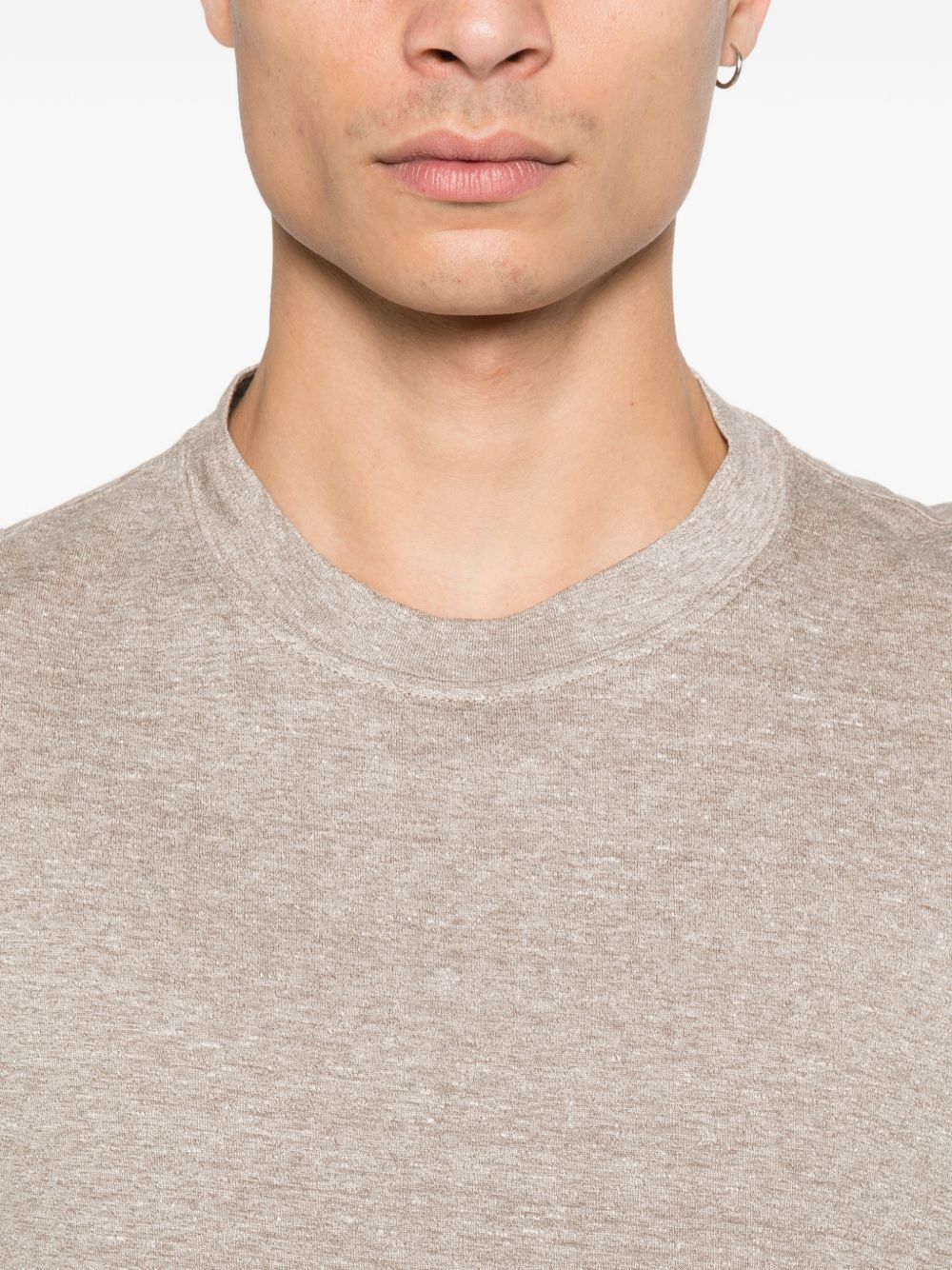 Brunello Cucinelli LINEN BLEND T-SHIRT Size US XXL / EU 58 / 5 - 5 Thumbnail