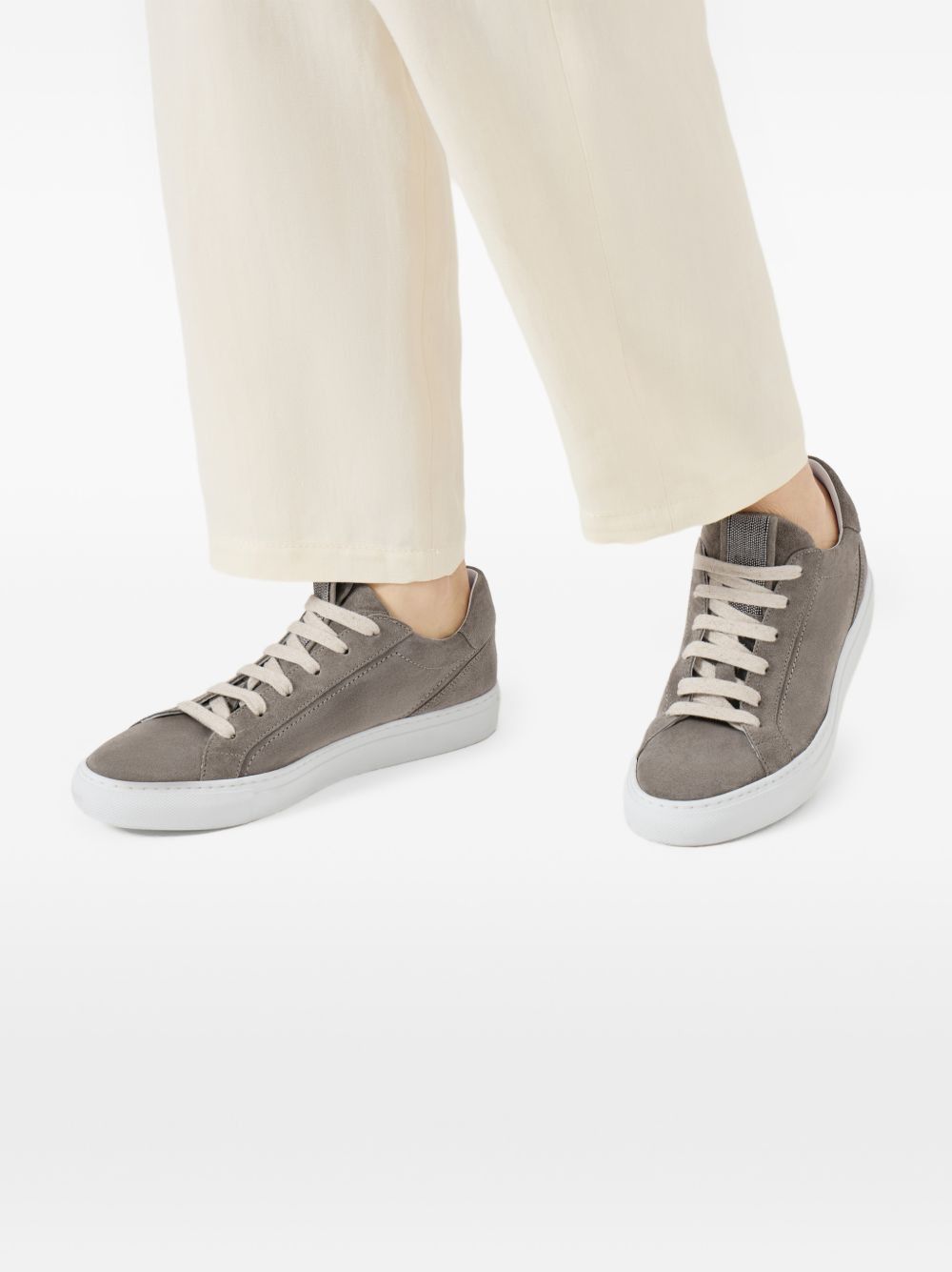 Brunello Cucinelli LEATHER SNEAKERS Size US 6 / IT 36 - 4 Thumbnail