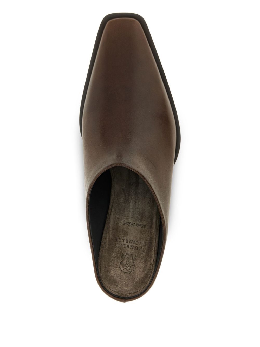 Brunello Cucinelli LEATHER SABOT Size US 7.5 / IT 37.5 - 3 Thumbnail