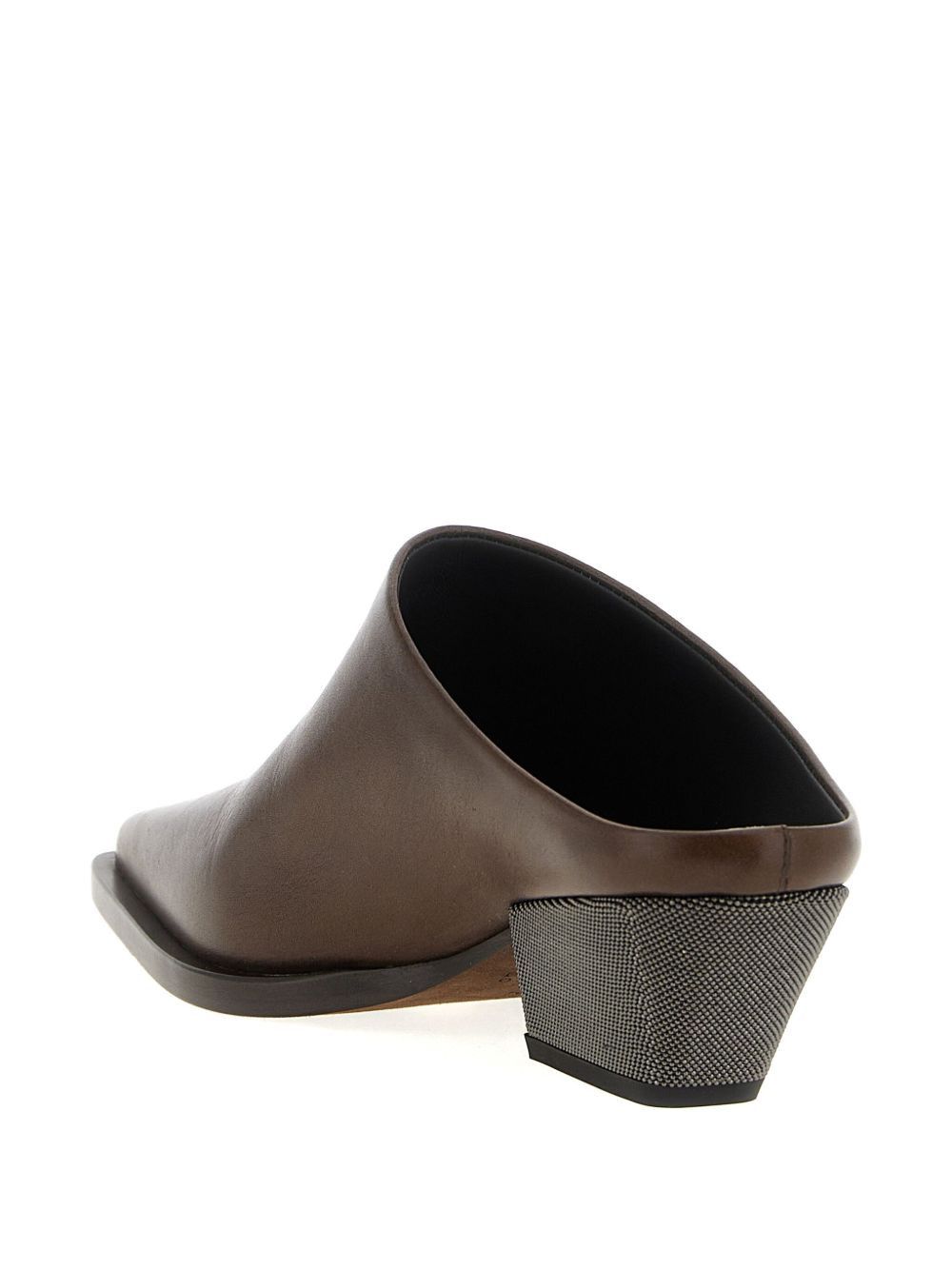 Brunello Cucinelli LEATHER SABOT Size US 7.5 / IT 37.5 - 2 Thumbnail