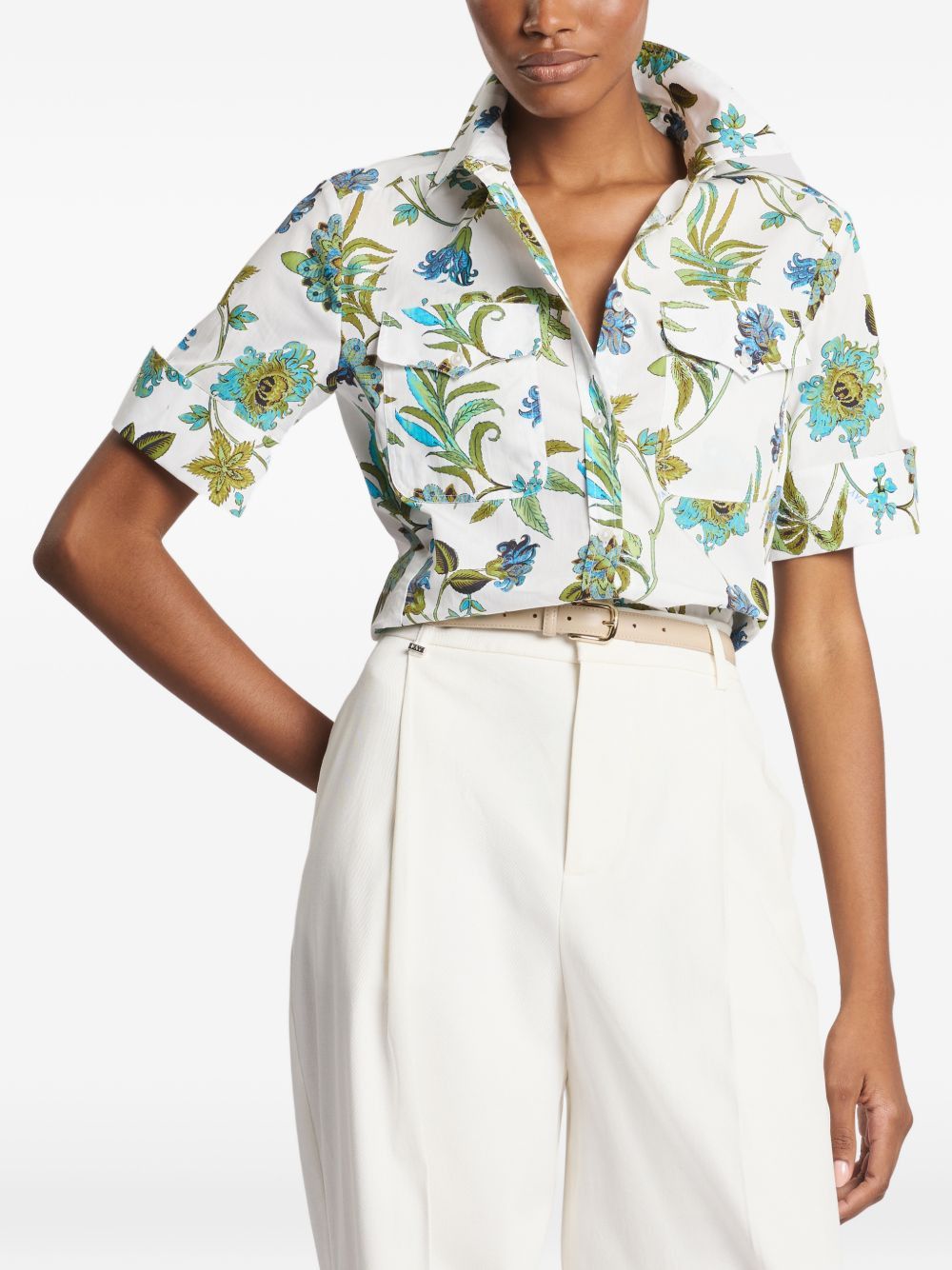 Fay PRINTED COTTON SHIRT Size XL / US 12-14 / IT 48-50 - 5 Thumbnail