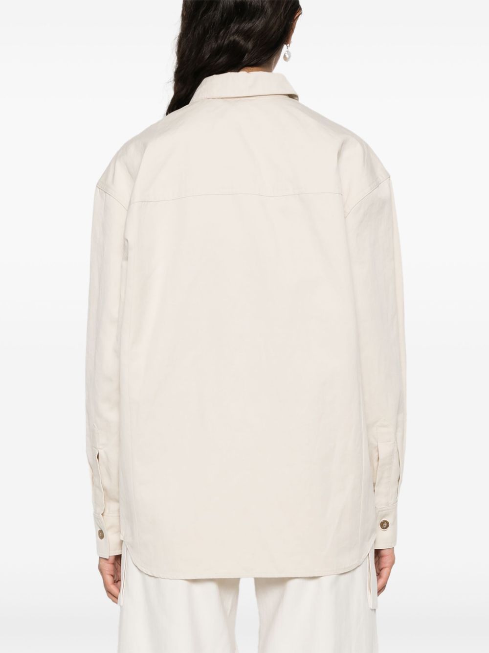 Iro NOLANI COTTON T-SHIRT Size S / US 4 / IT 40 - 3 Thumbnail