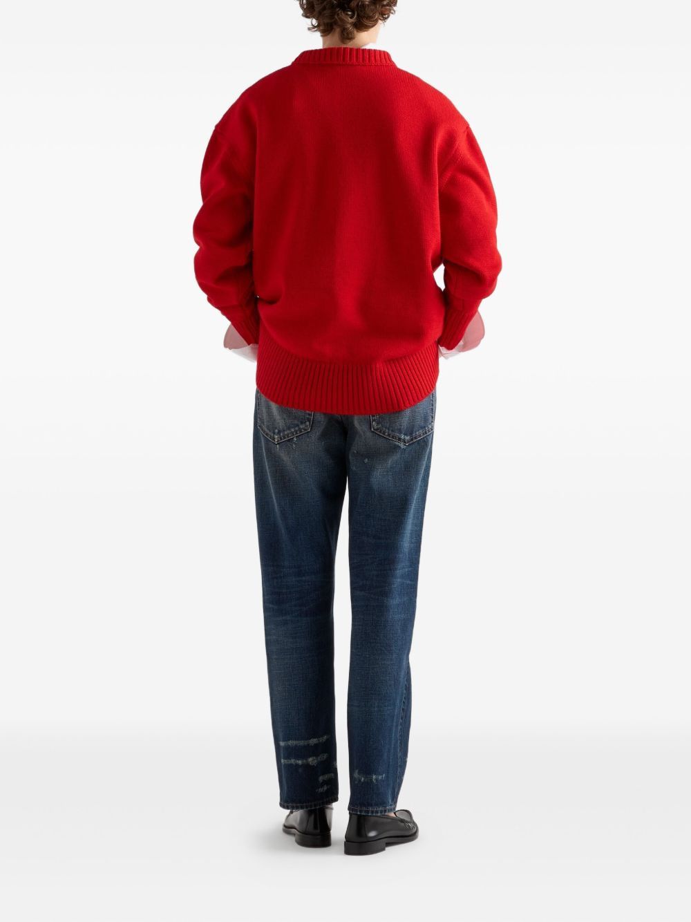 Prada WOOL CREWNECK SWEATER Size S / US 4 / IT 40 - 2 Thumbnail