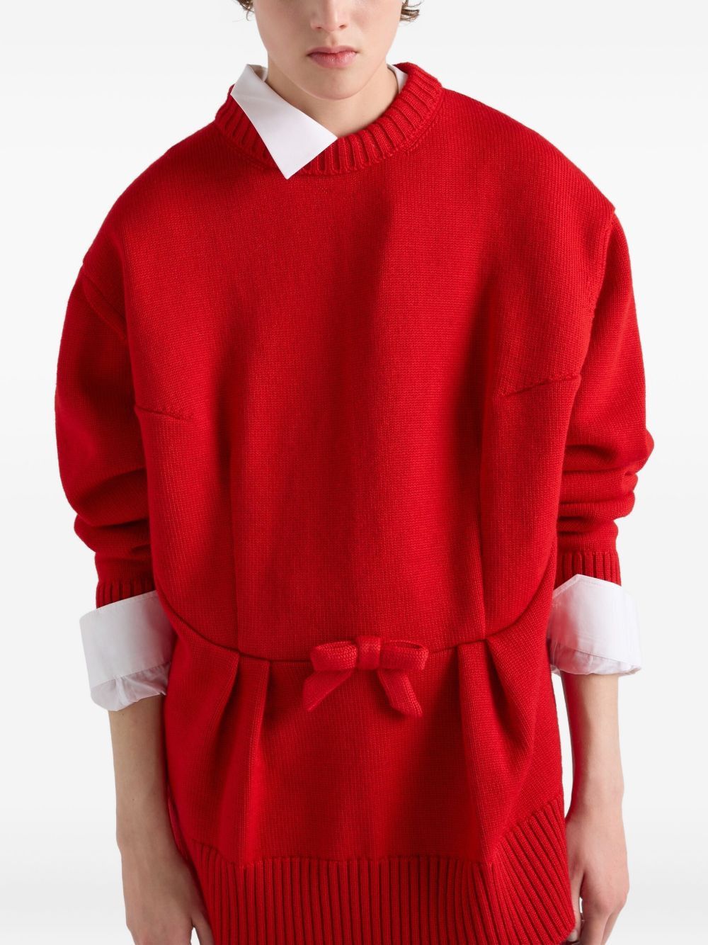 Prada WOOL CREWNECK SWEATER Size S / US 4 / IT 40 - 4 Thumbnail