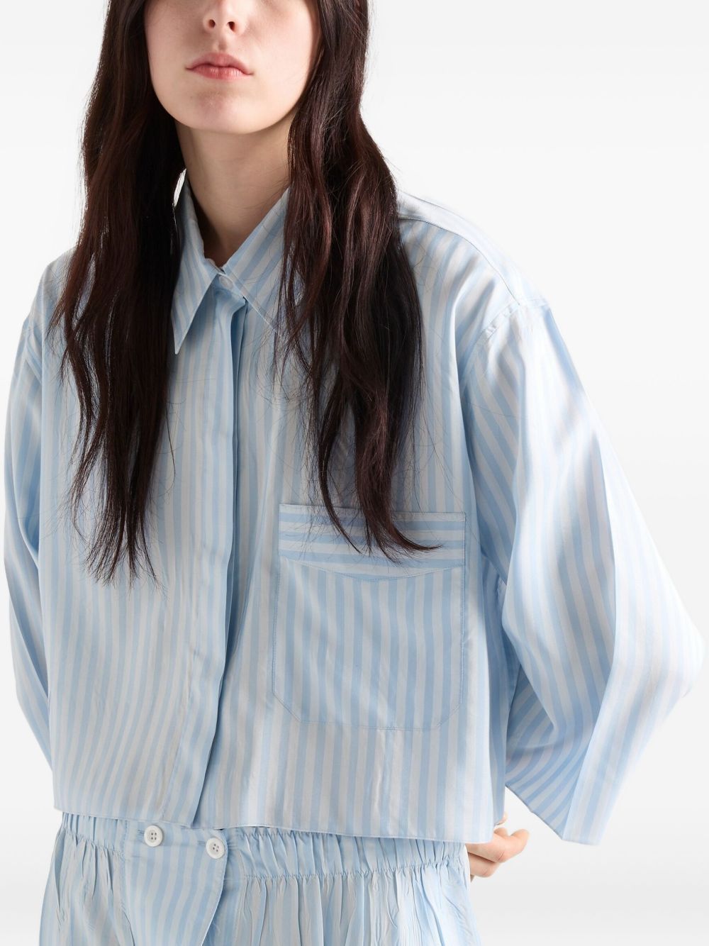 Prada SILK SHIRT Size XS / US 0-2 / IT 36-38 - 2 Thumbnail