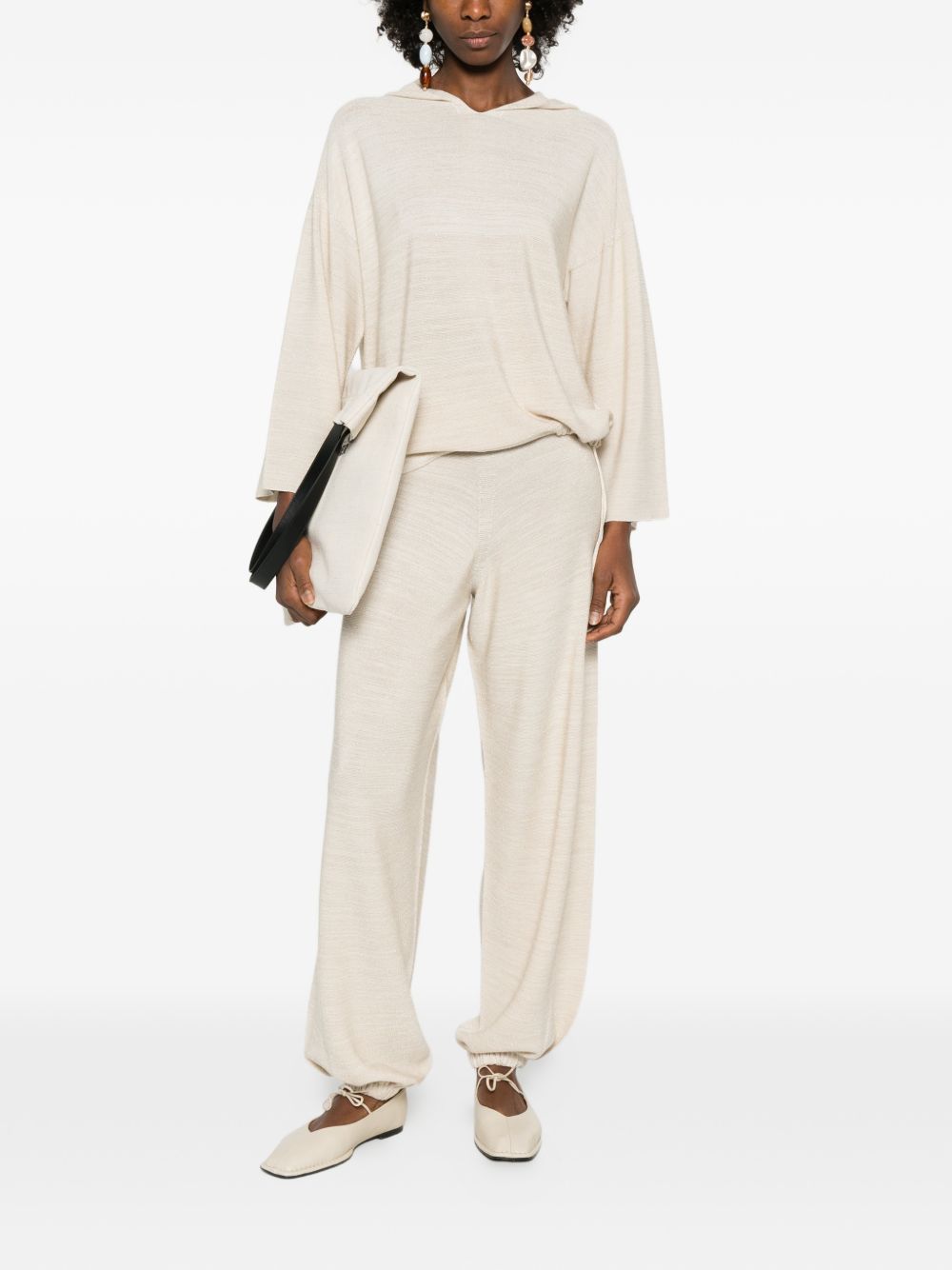 WOOL AND COTTON TROUSERS