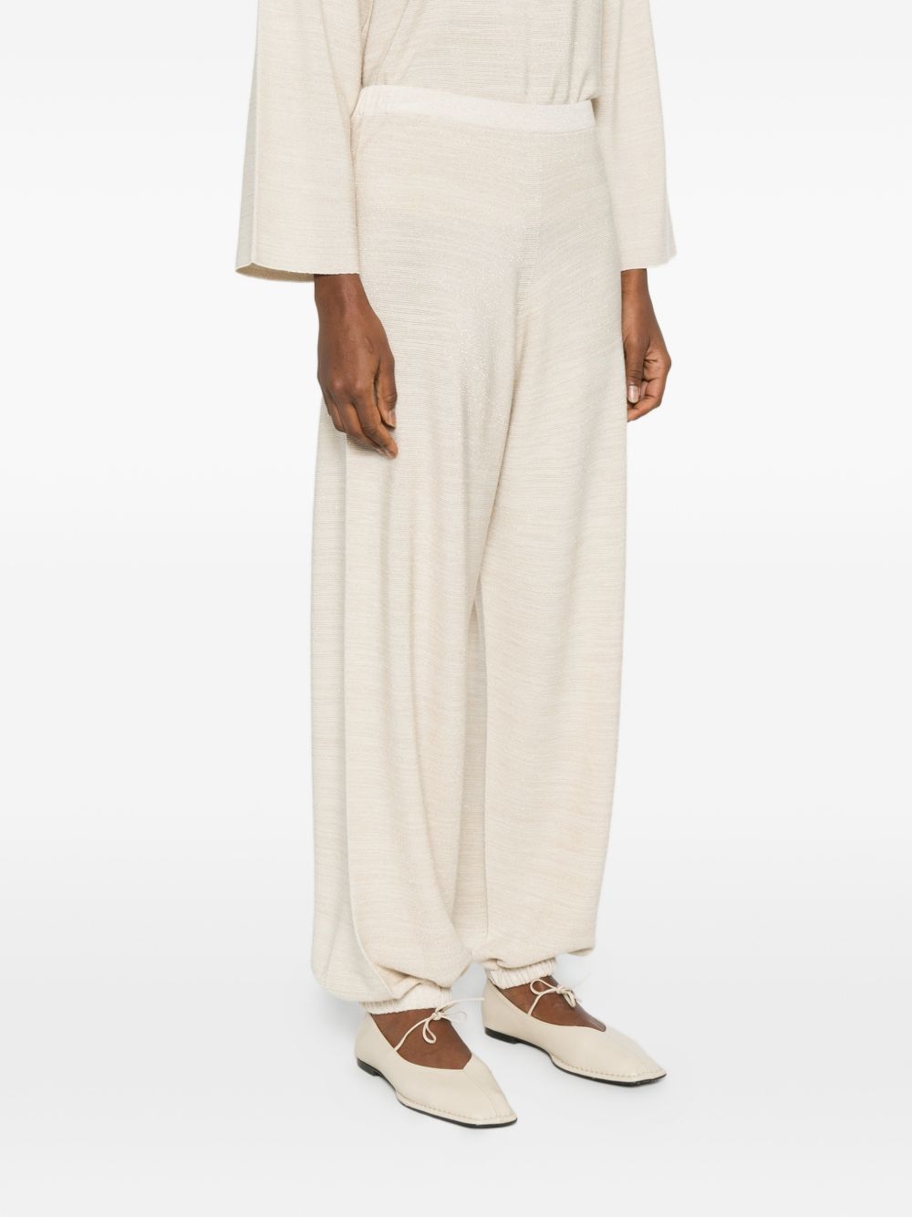 WOOL AND COTTON TROUSERS