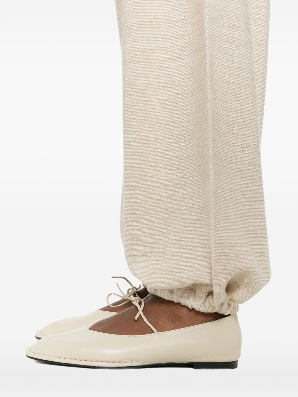 WOOL AND COTTON TROUSERS