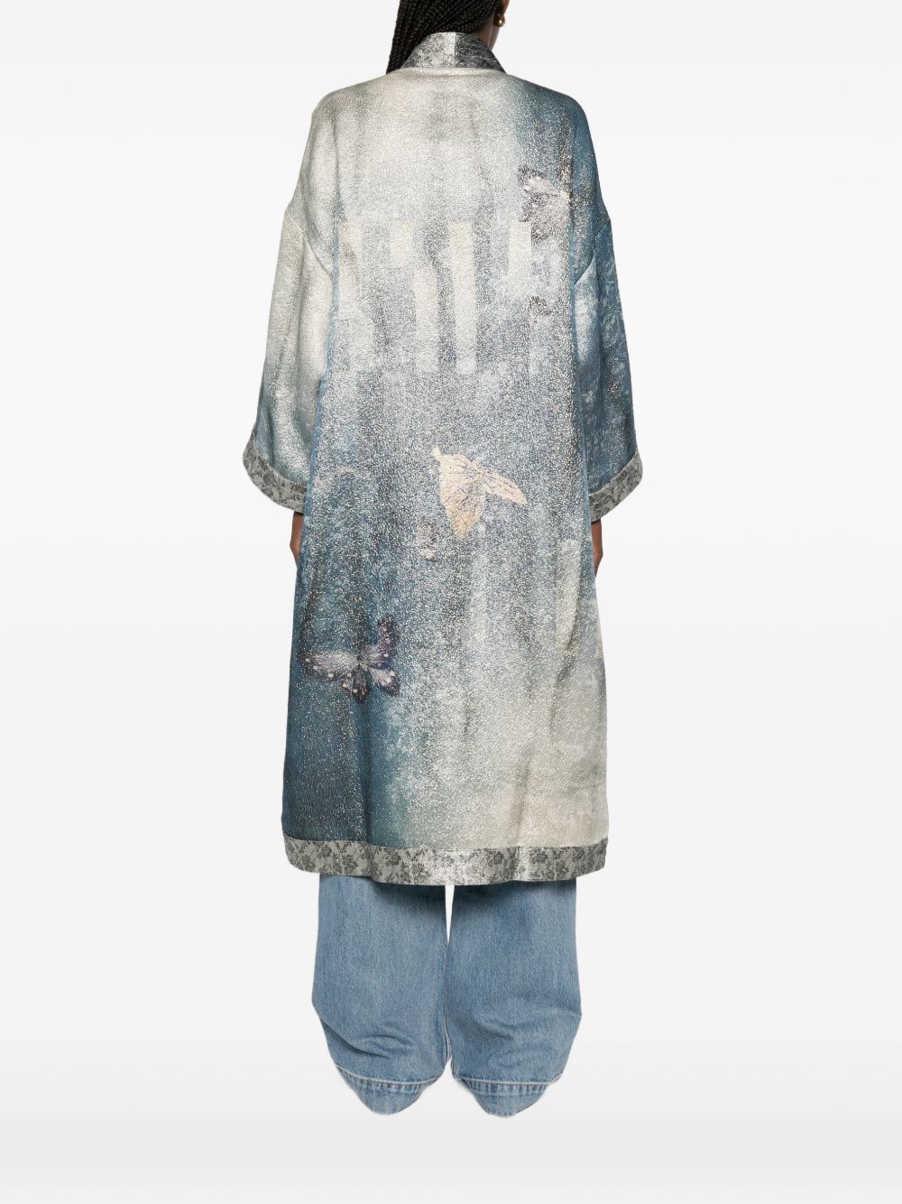 Pierre-Louis Mascia PRINTED KIMONO JACKET Size M / US 6-8 / IT 42-44 - 2 Thumbnail