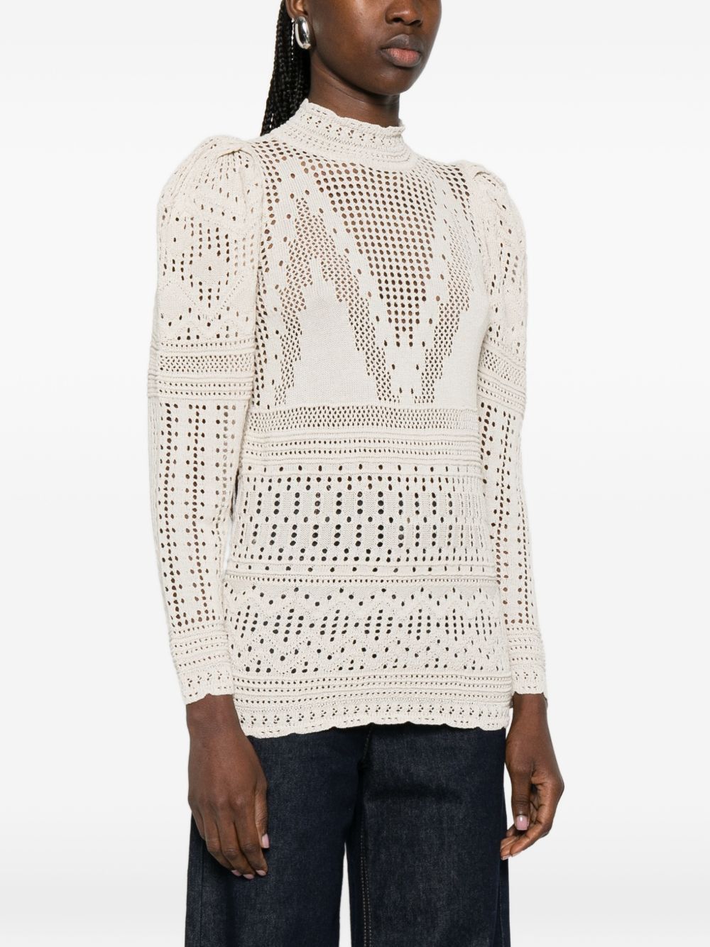 Isabel Marant DAHARA COTTON BLEND TOP Size XS / US 0-2 / IT 36-38 - 2 Thumbnail