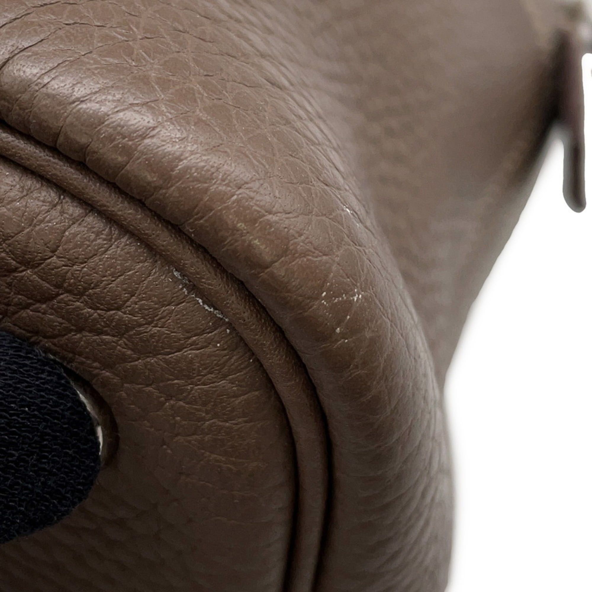 Hermes Hermès Bolide 31 Etoupe Handbag in Taurillon Clemence Leather with C Stamp, 2-Way Shoulder Bag