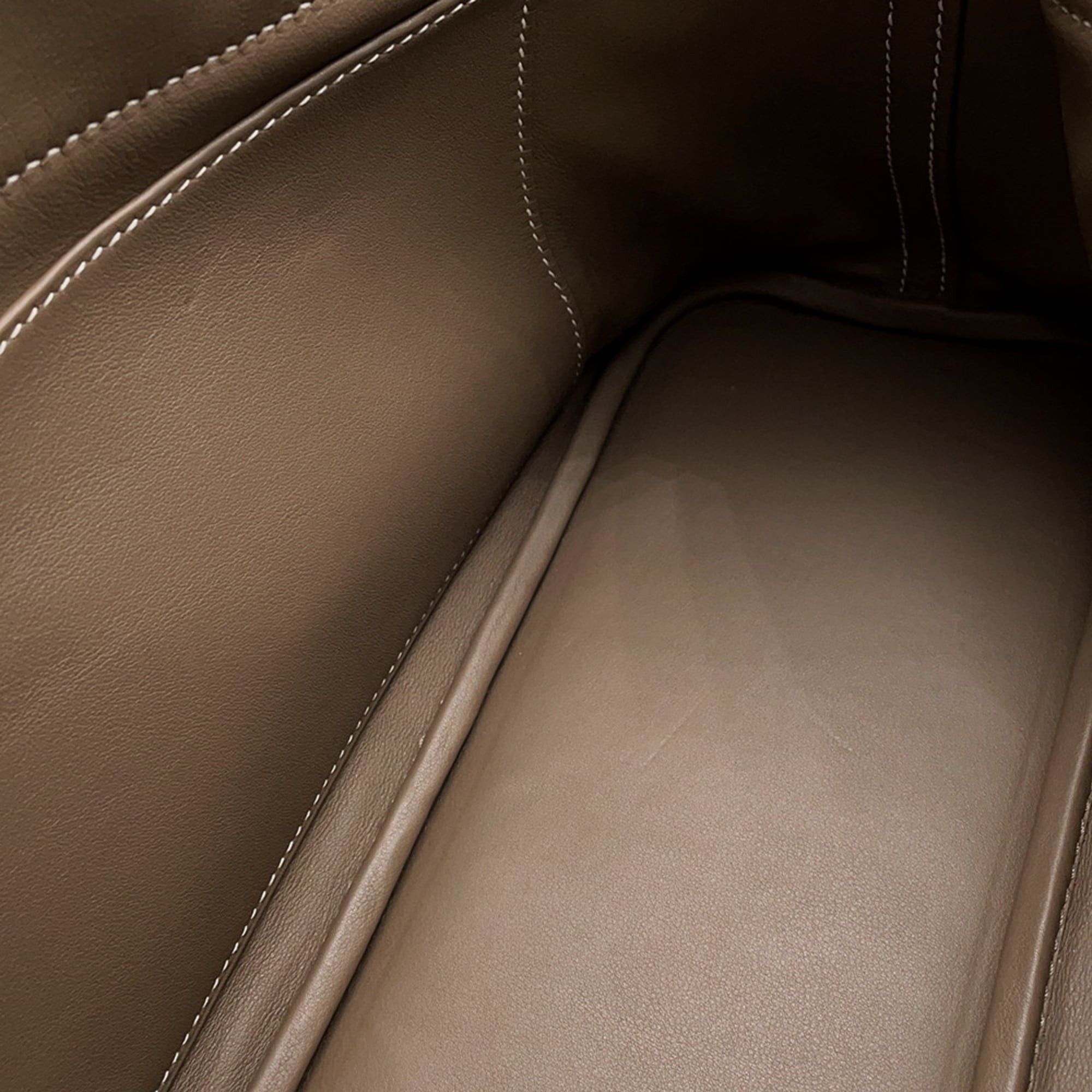 Hermes Hermès Bolide 31 Etoupe Handbag in Taurillon Clemence Leather with C Stamp, 2-Way Shoulder Bag
