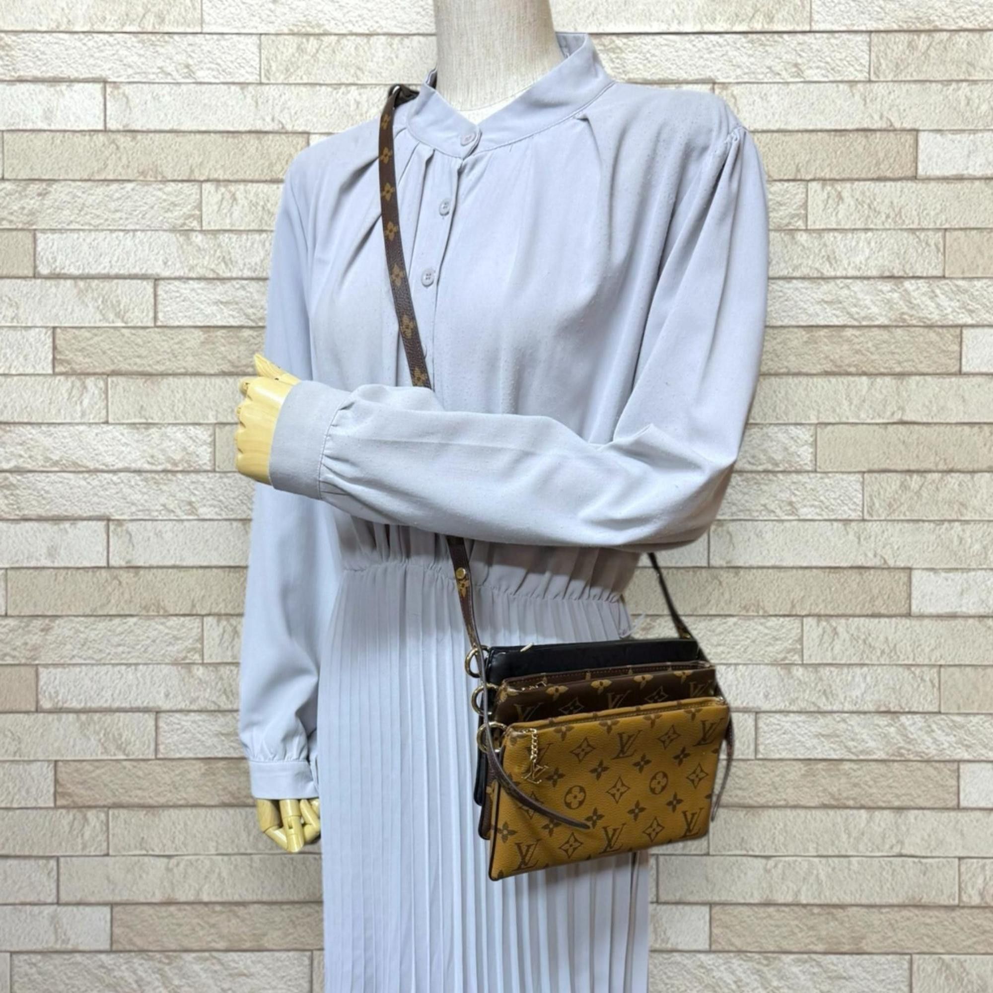 Louis Vuitton Pre-owned Louis Vuitton Pochette LV3 Monogram Reverse Shoulder Bag, M45412 Brown, Women's Size ONE SIZE - 2 Thumbnail