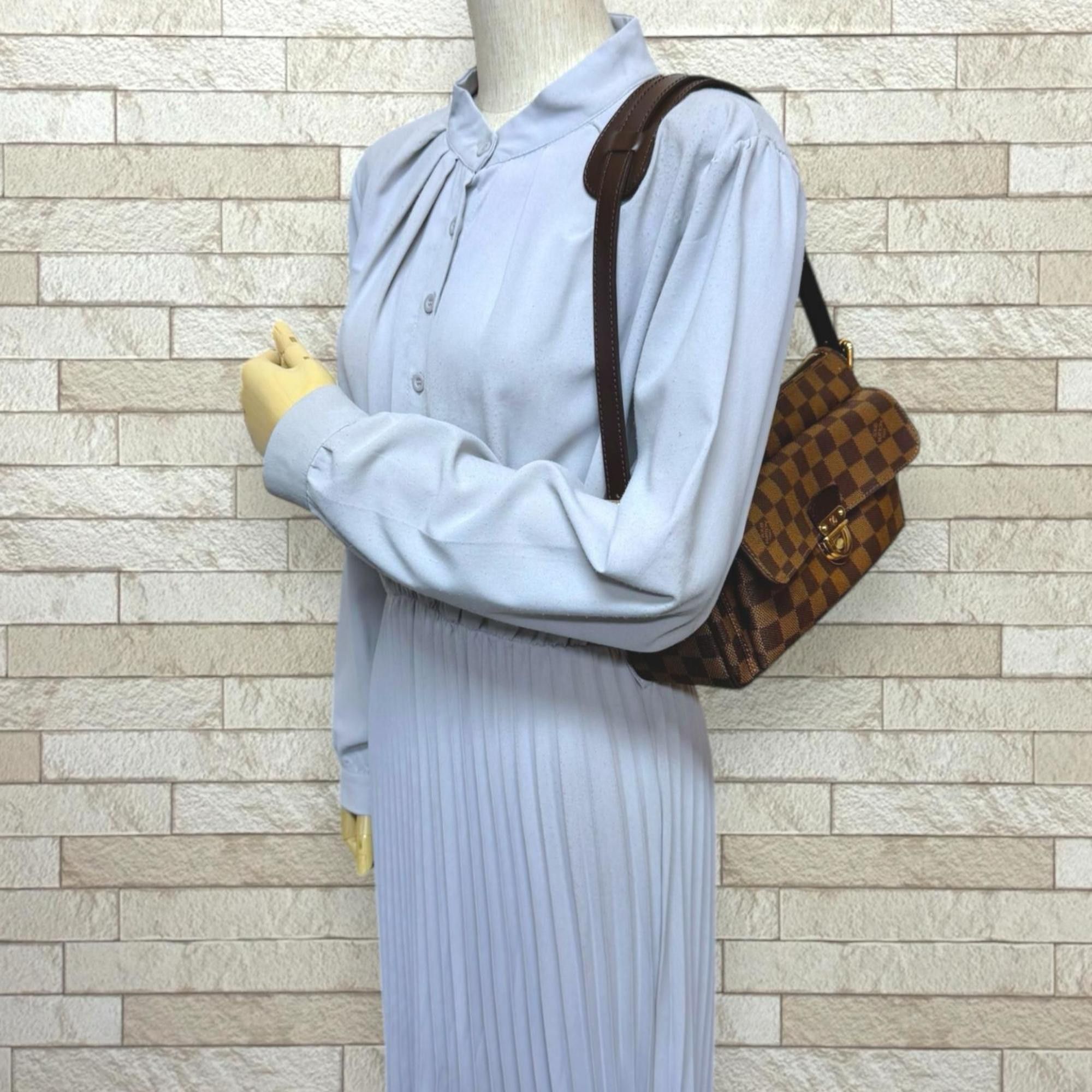 Louis Vuitton Pre-owned Louis Vuitton Ravello GM Damier Shoulder Bag, Canvas N60006, Brown, Women's Size ONE SIZE - 2 Thumbnail