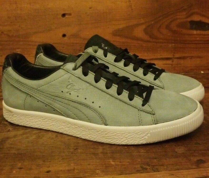 Puma PUMA CLYDE X E NOIR LIMITED EDITION NUBUCK MEN S SNEAKERS LIGHT MINT GREEN Grailed