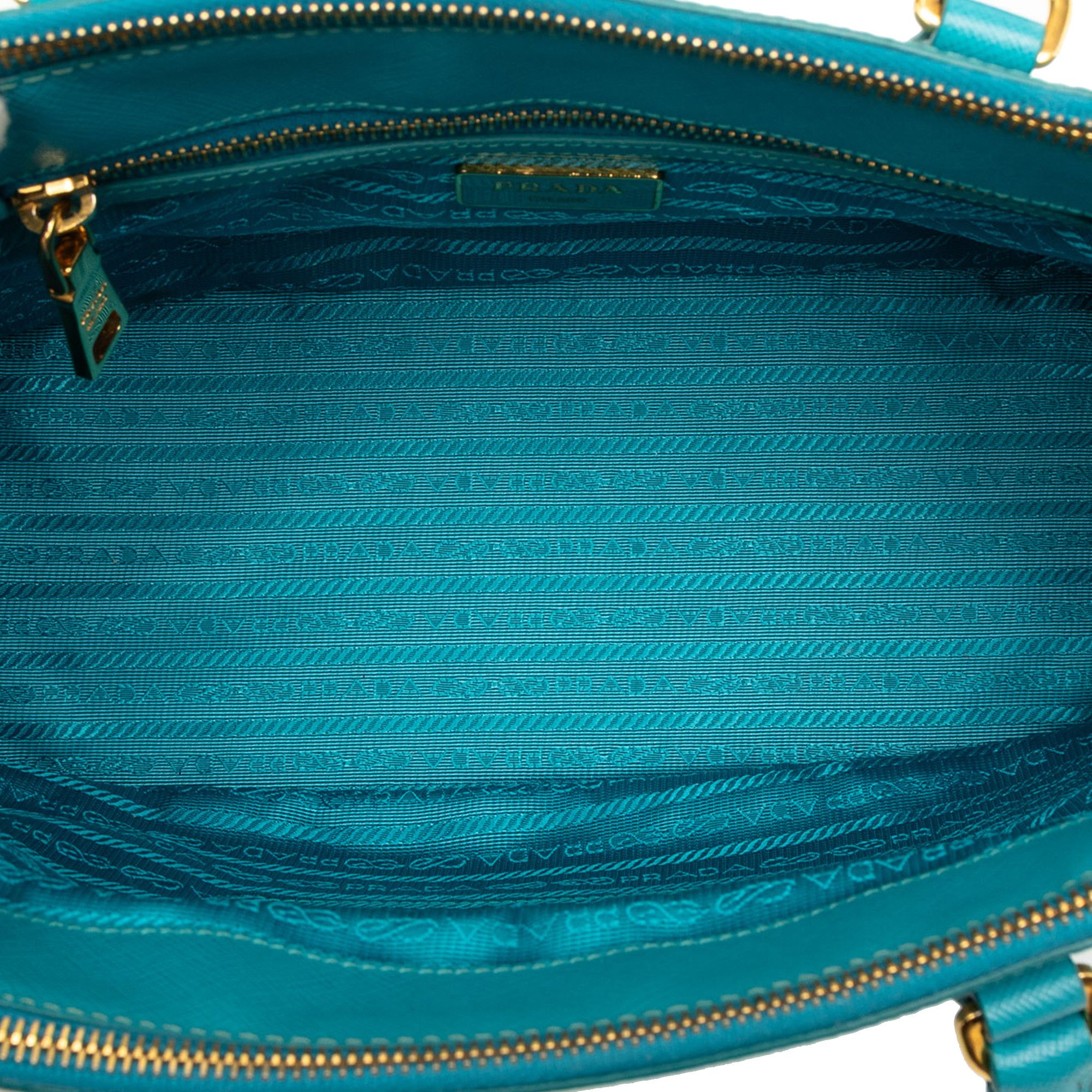 Prada Prada Small Saffiano Lux Galleria Double Zip Satchel Size ONE SIZE - 4 Thumbnail