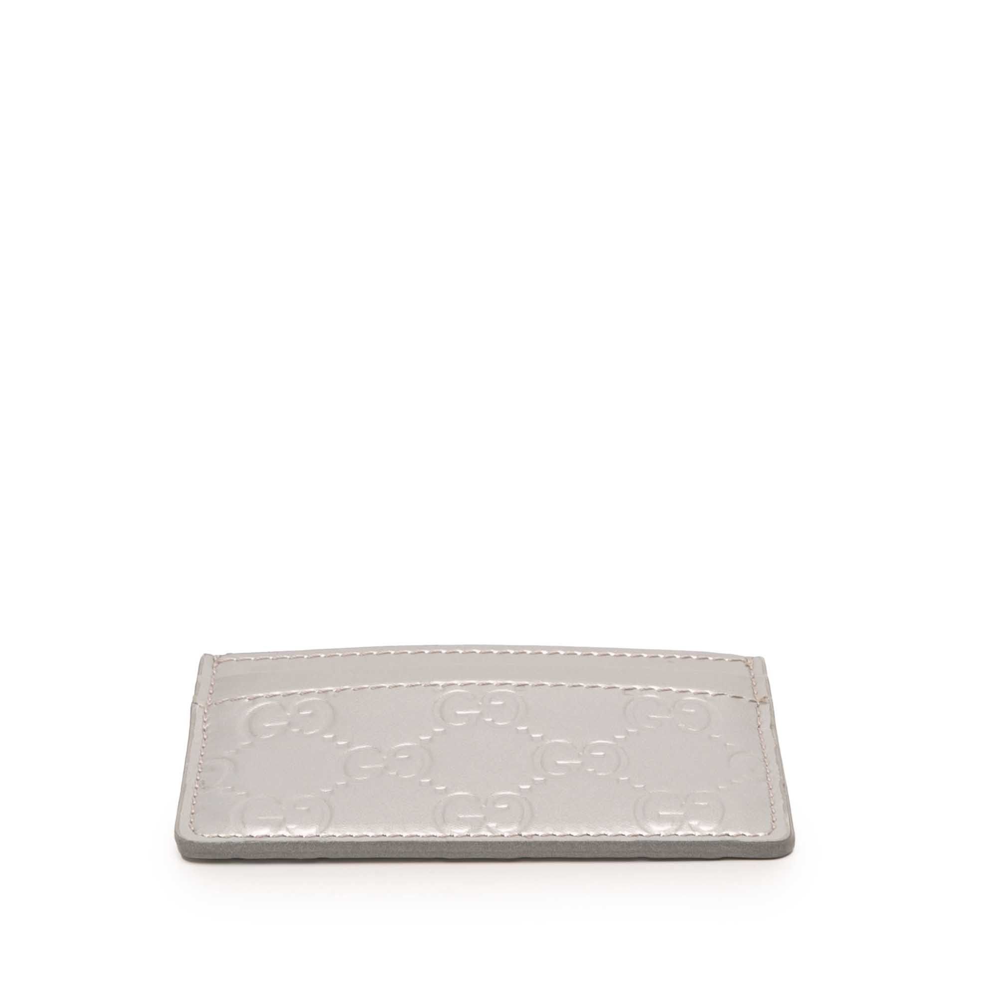 Gucci Gucci Patent Guccissima Card Holder Size ONE SIZE - 3 Thumbnail