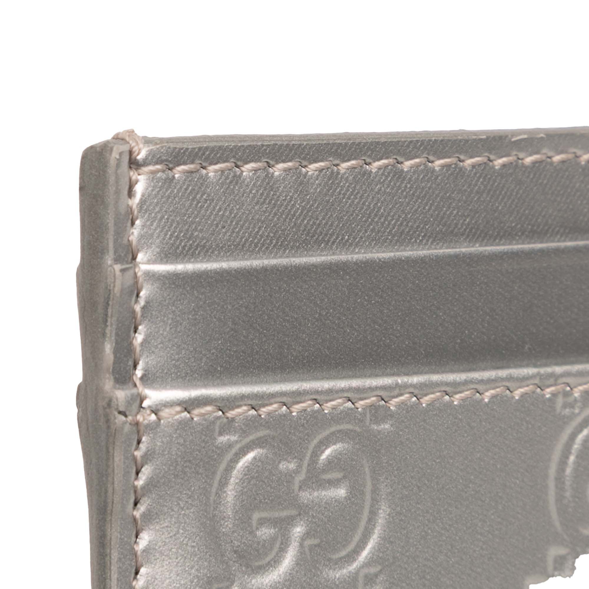 Gucci Gucci Patent Guccissima Card Holder Size ONE SIZE - 7 Thumbnail