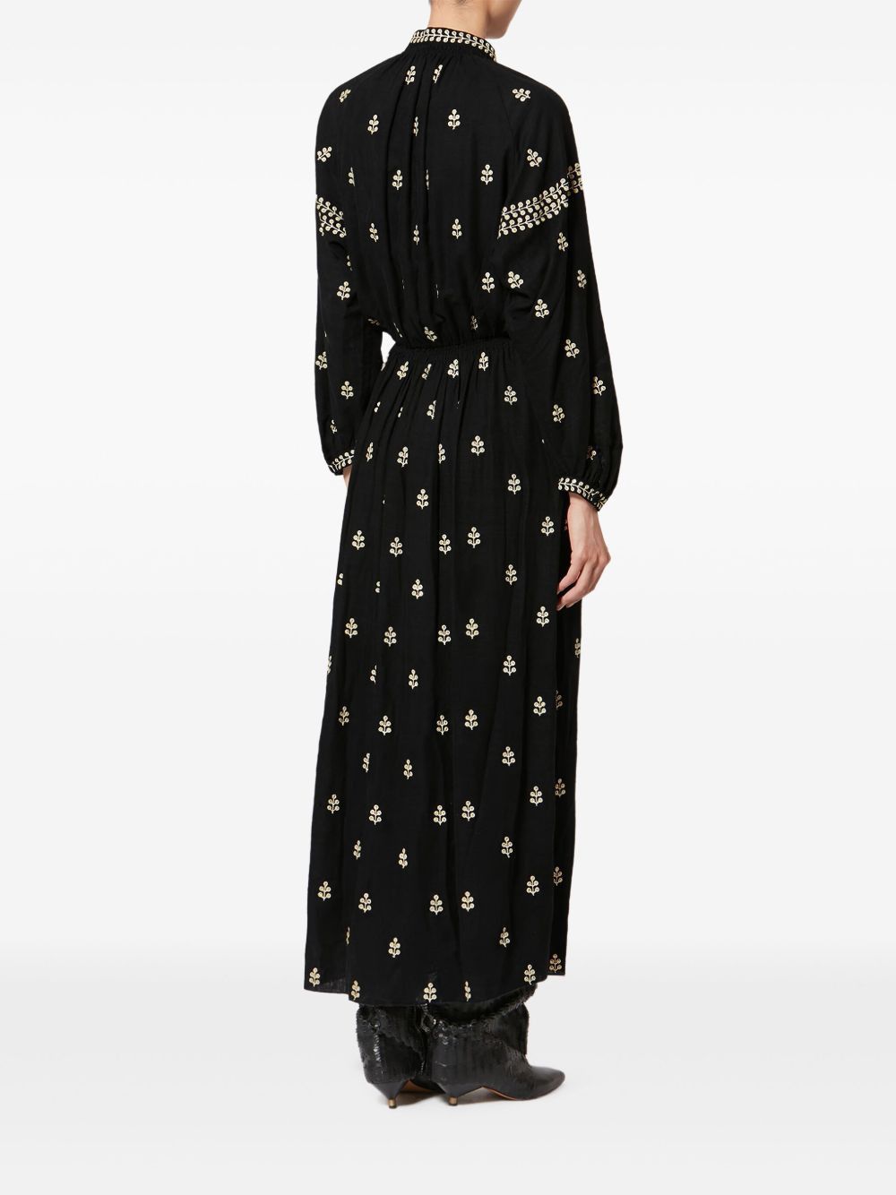 RODILIA SILK LONG DRESS