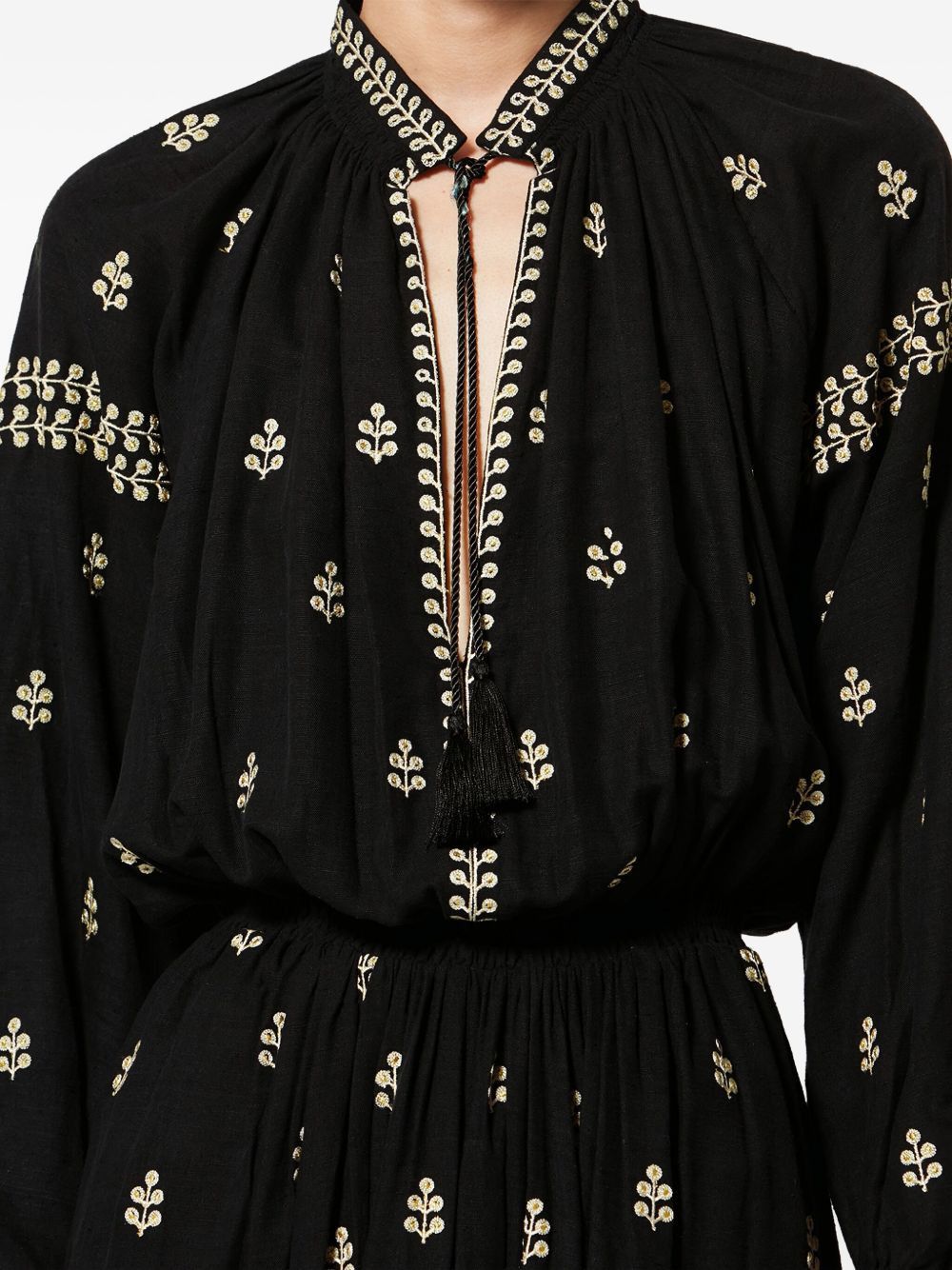 RODILIA SILK LONG DRESS