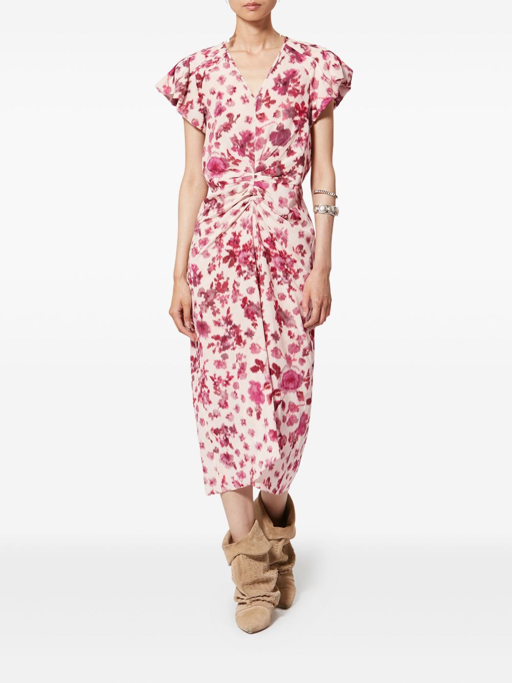 Isabel Marant TERENAE PRINTED LONG DRESS Size XS / US 0-2 / IT 36-38 - 3 Thumbnail
