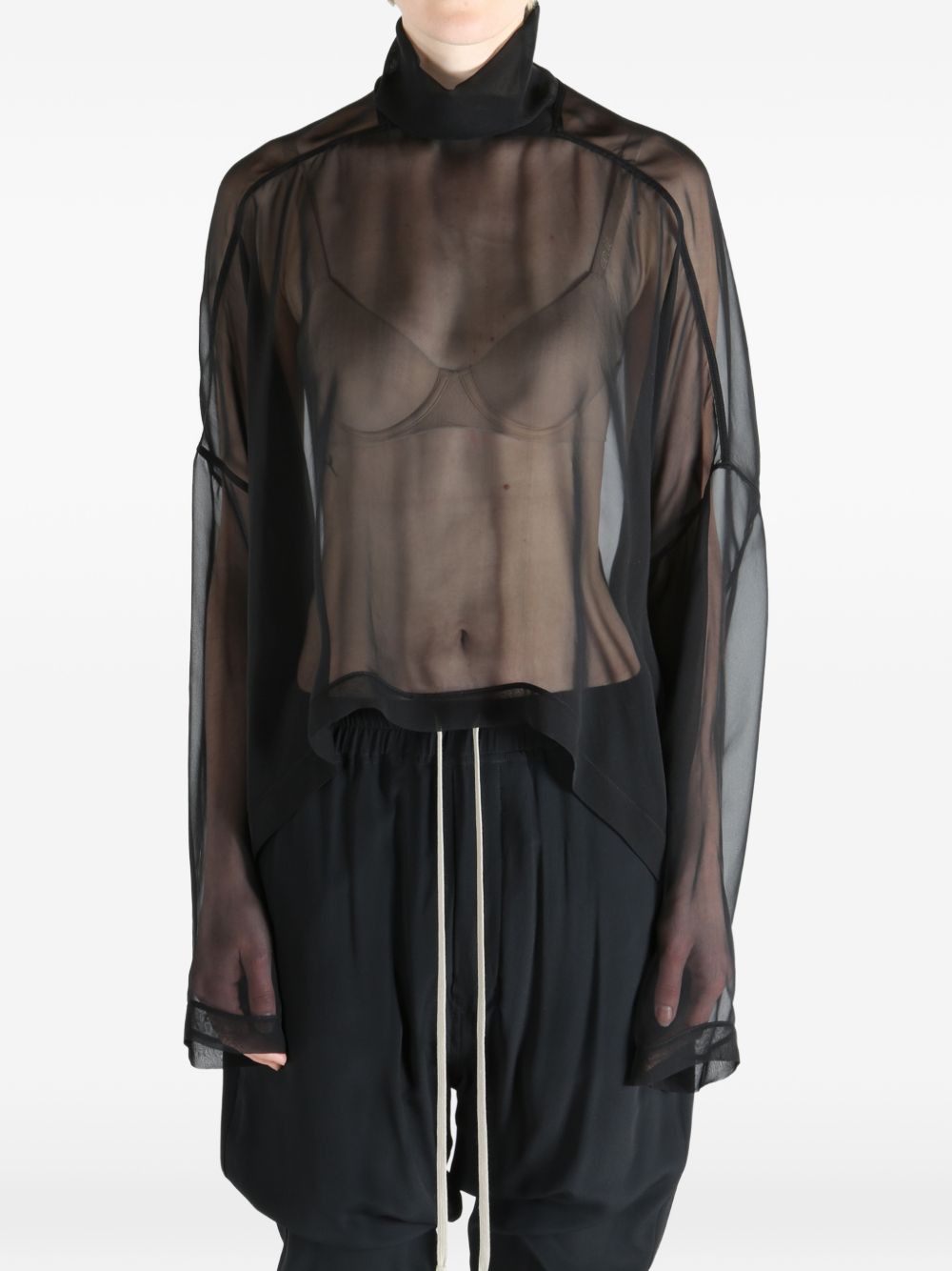 Rick Owens TEMPLE JUMBO TOP Size M / US 6-8 / IT 42-44 - 2 Thumbnail
