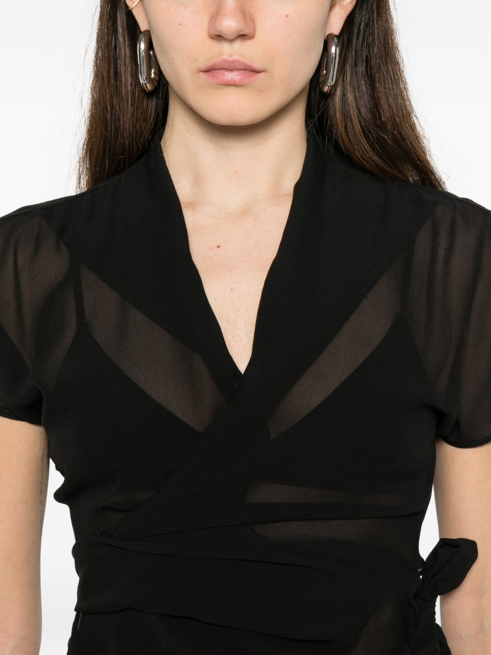 Rick Owens SILK WRAP TOP Size M / US 6-8 / IT 42-44 - 2 Thumbnail
