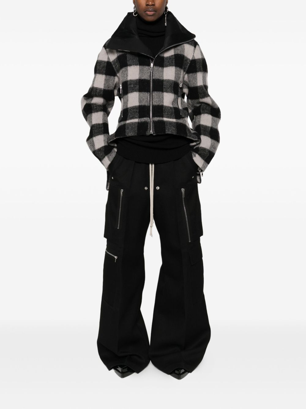 Rick Owens WOOL CARGO TROUSERS Size 27" / US 4 / IT 40 - 5 Thumbnail