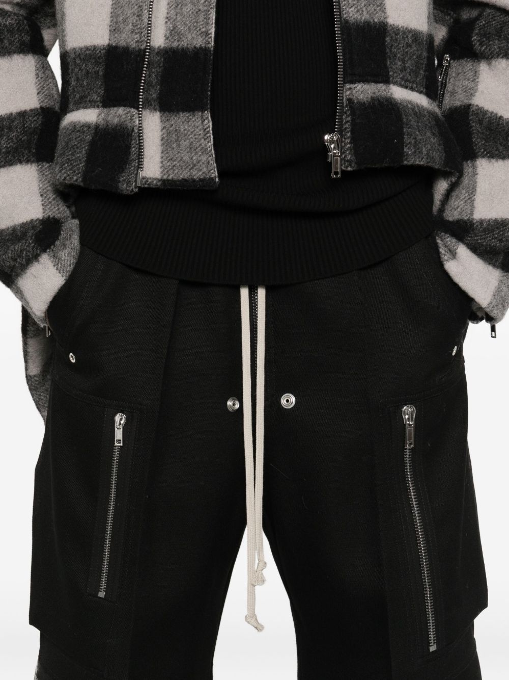 Rick Owens WOOL CARGO TROUSERS Size 27" / US 4 / IT 40 - 3 Thumbnail